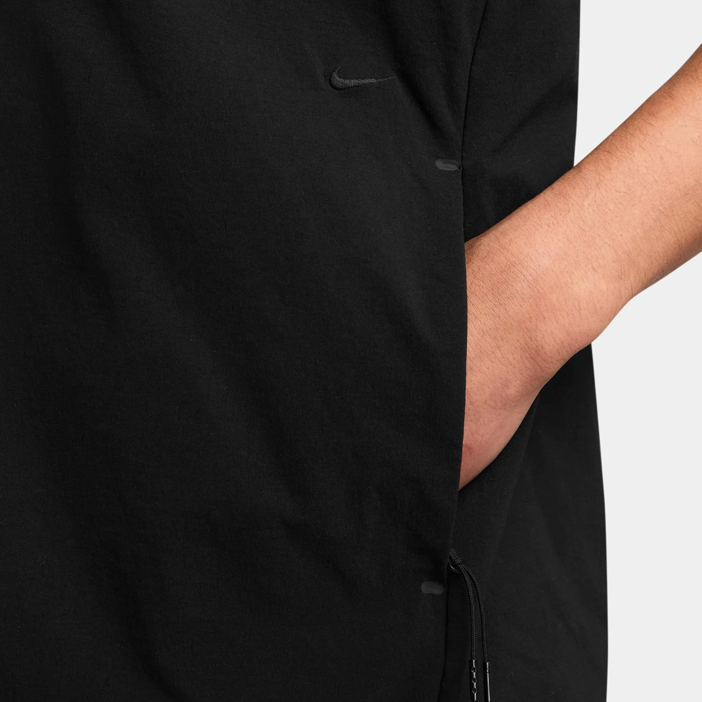 Nike Tech Dri Fit Woven Windrunner Mens Vest (Black/Black)