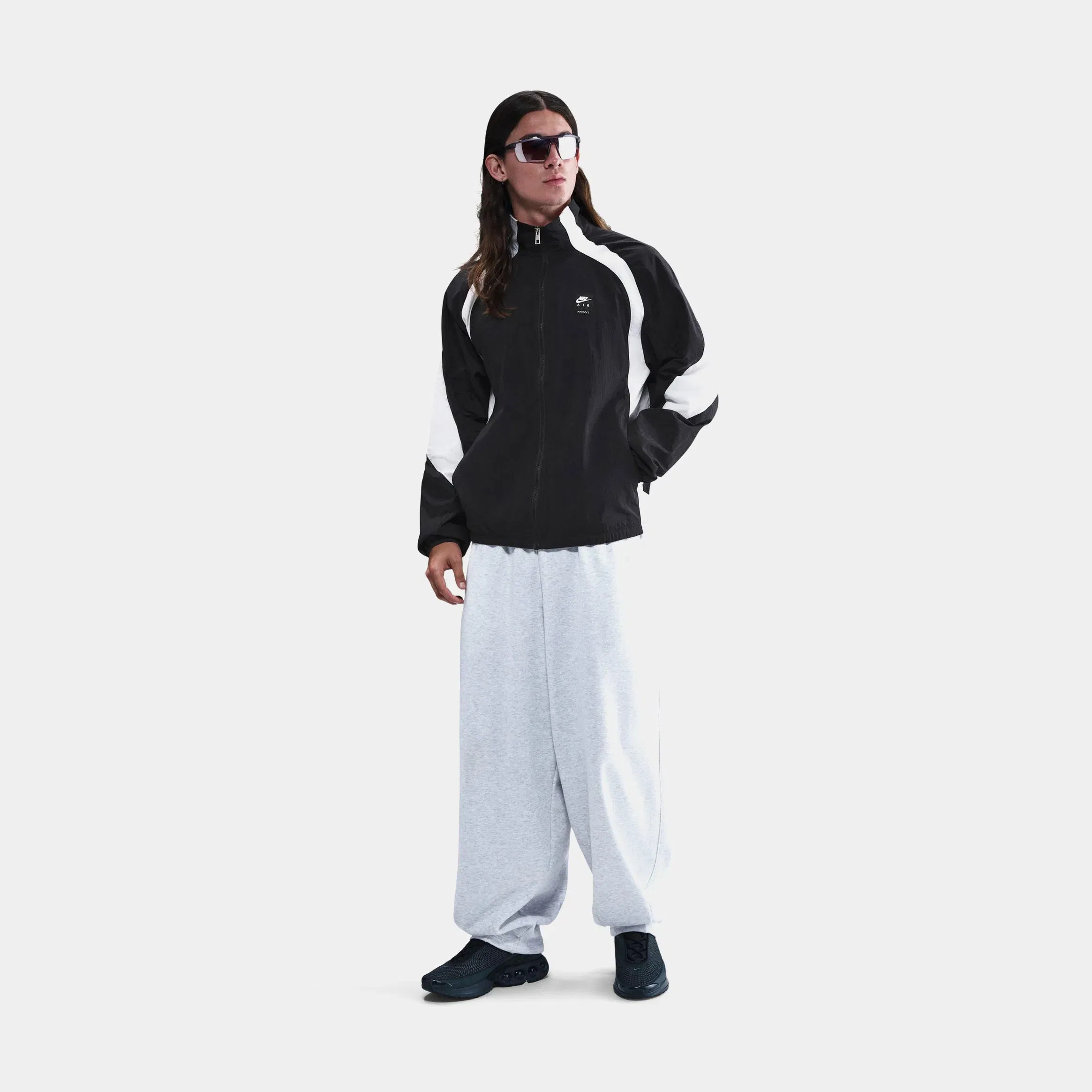 Nike NSW Air Woven Track Mens Jacket (Black/White)