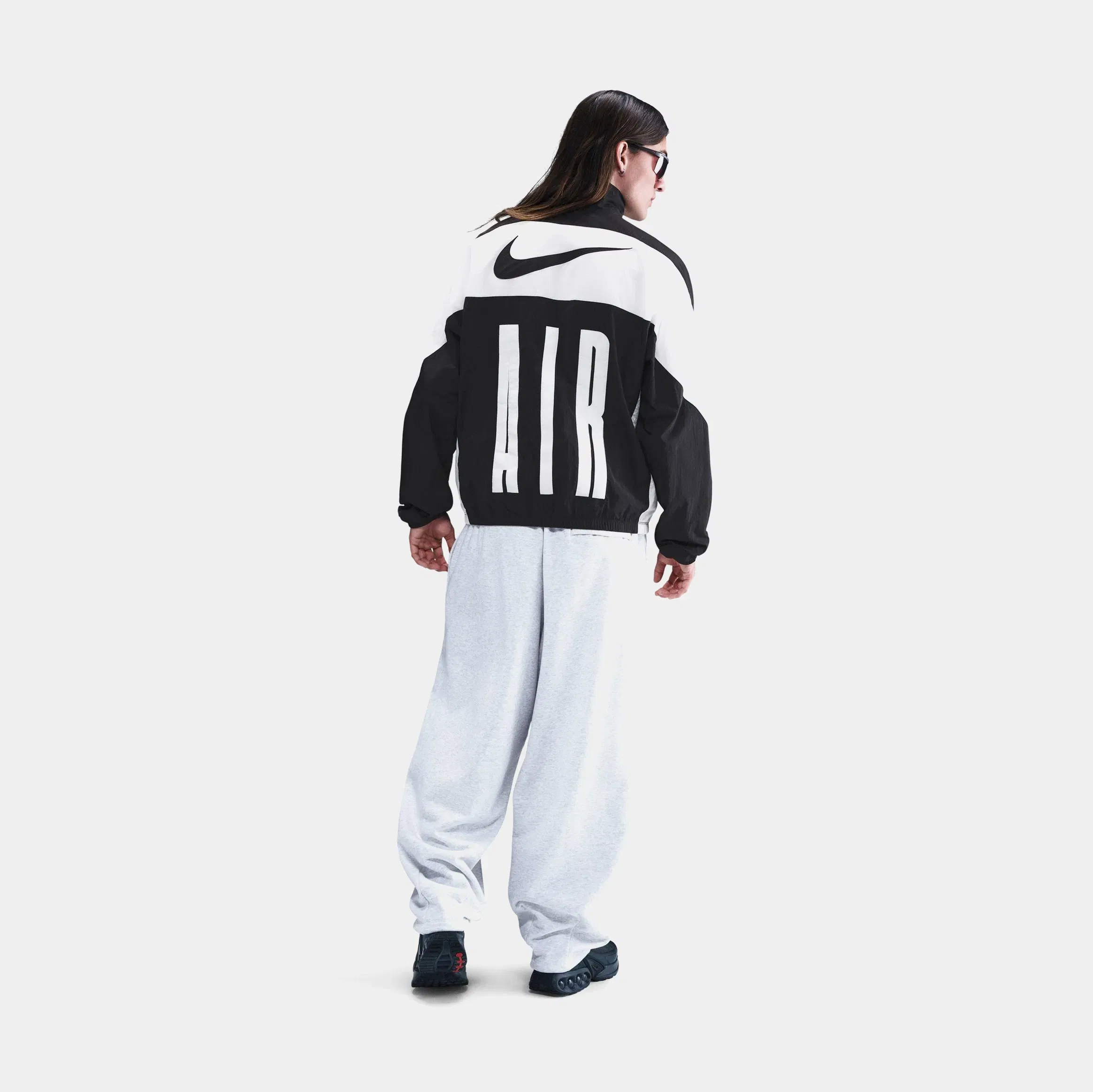 Nike NSW Air Woven Track Mens Jacket (Black/White)