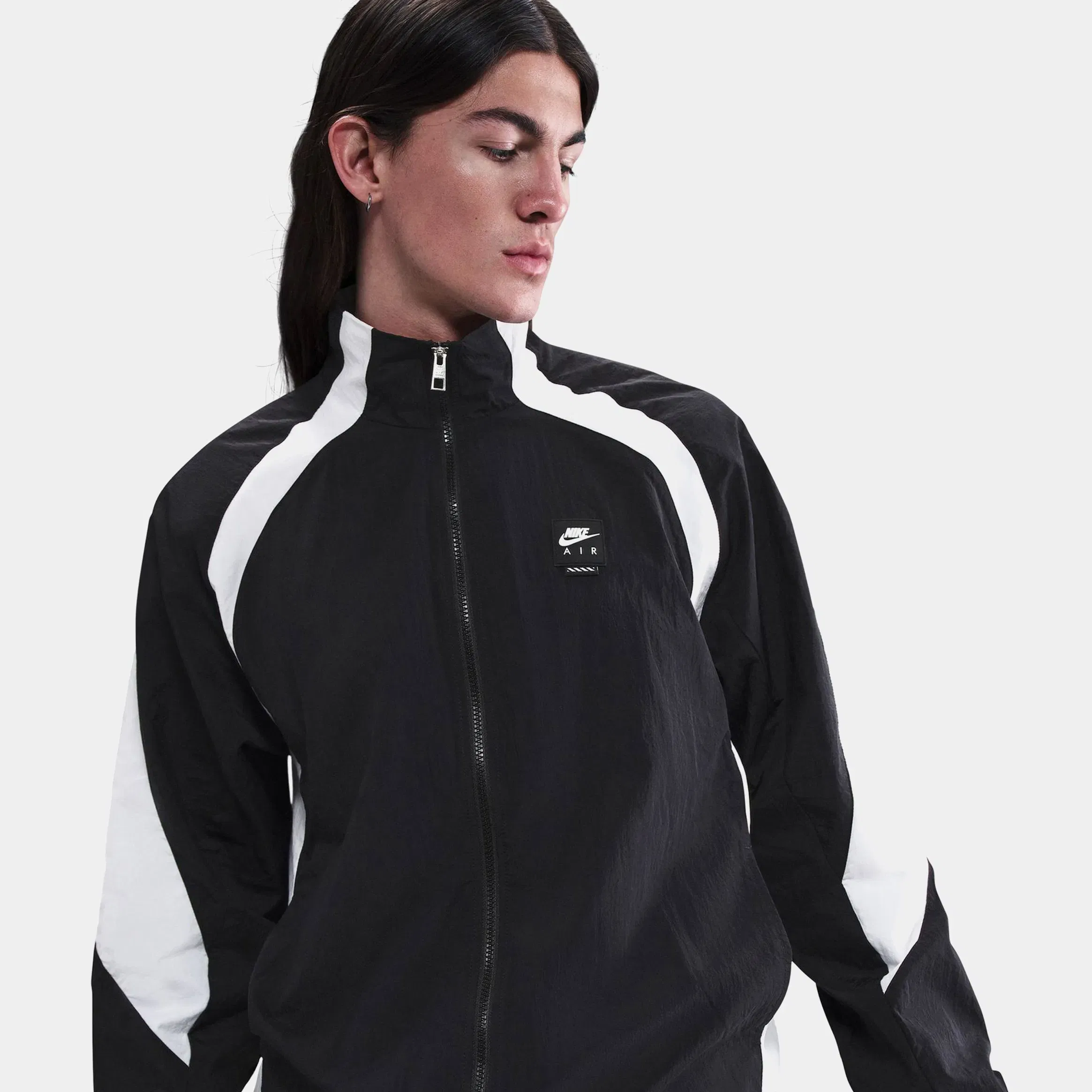 Nike NSW Air Woven Track Mens Jacket (Black/White)