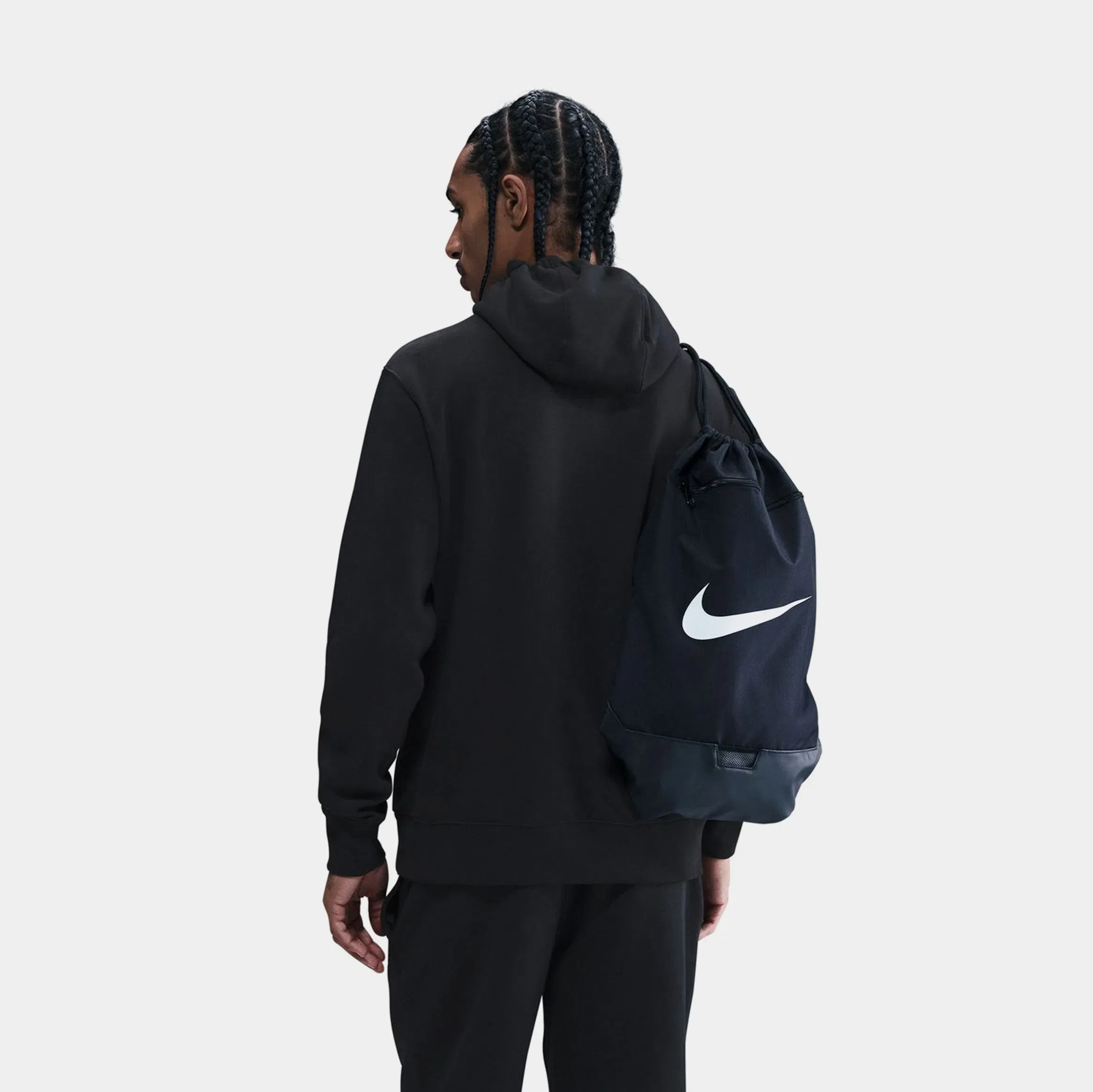 Nike Club Pullover Fleece Mens Hoodie (Black/Black/White)