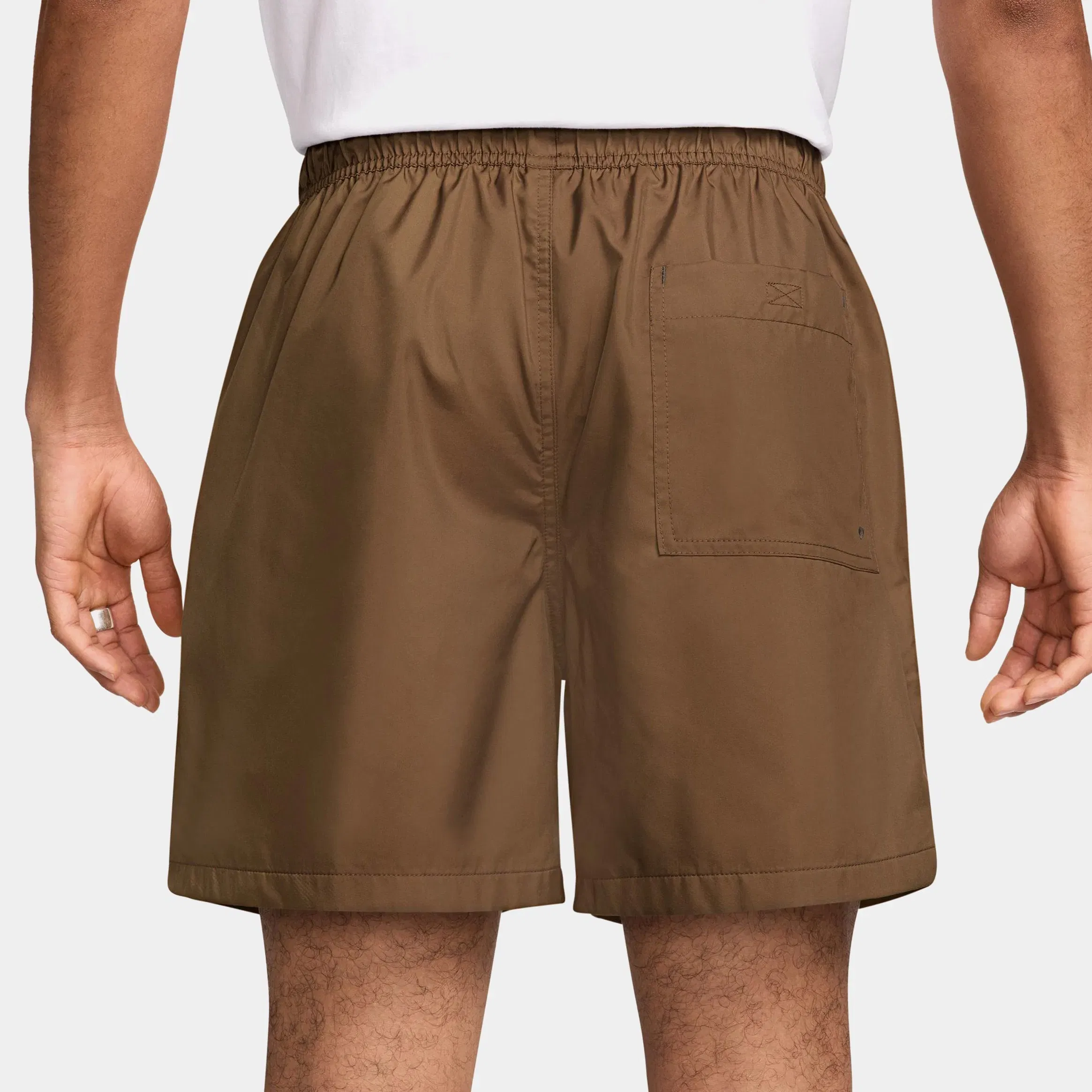 Nike NSW Club Flow Woven Mens Shorts (Brown/White)