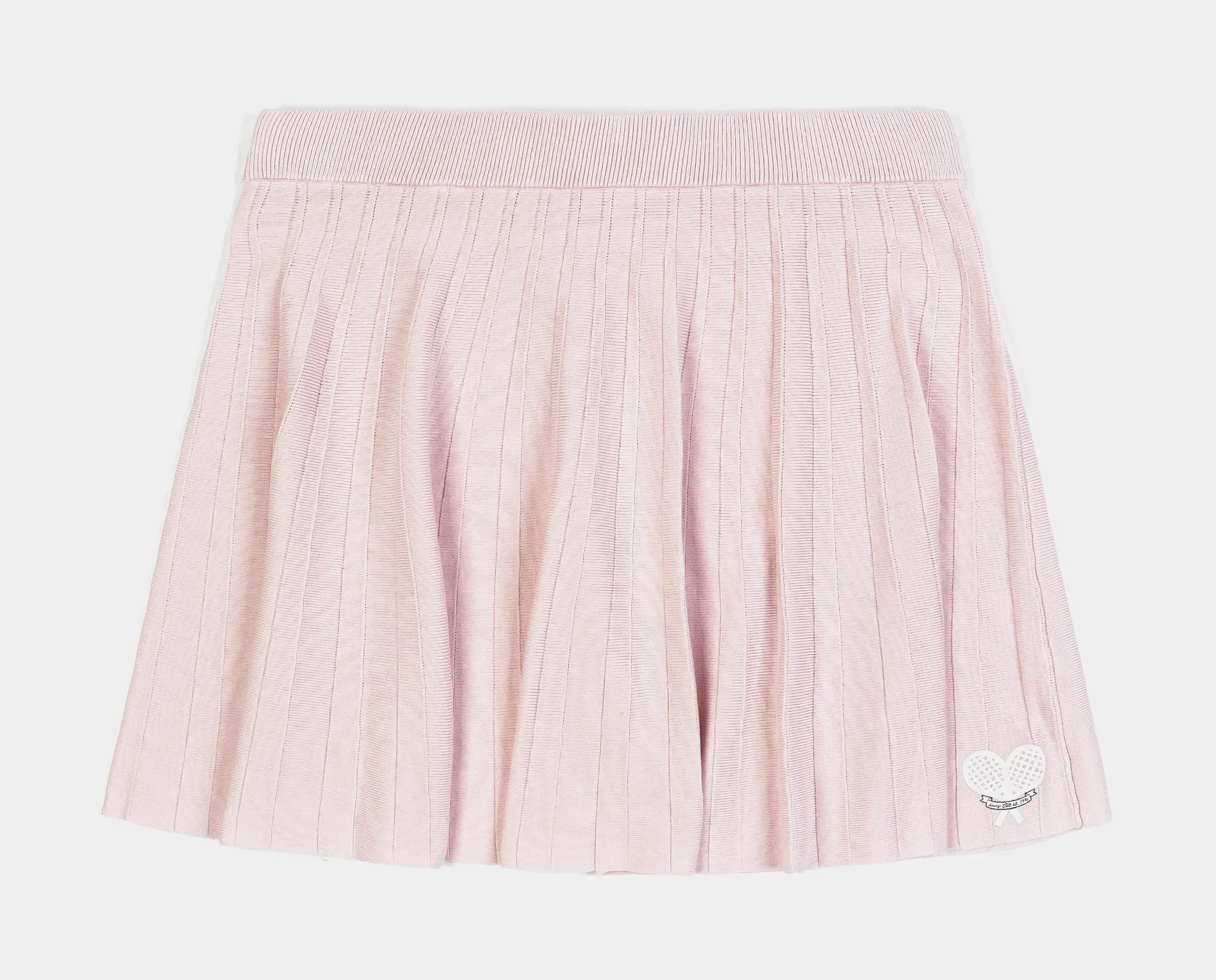 Juicy Couture Tennis Pleated Womens Skirt (Pink/White)