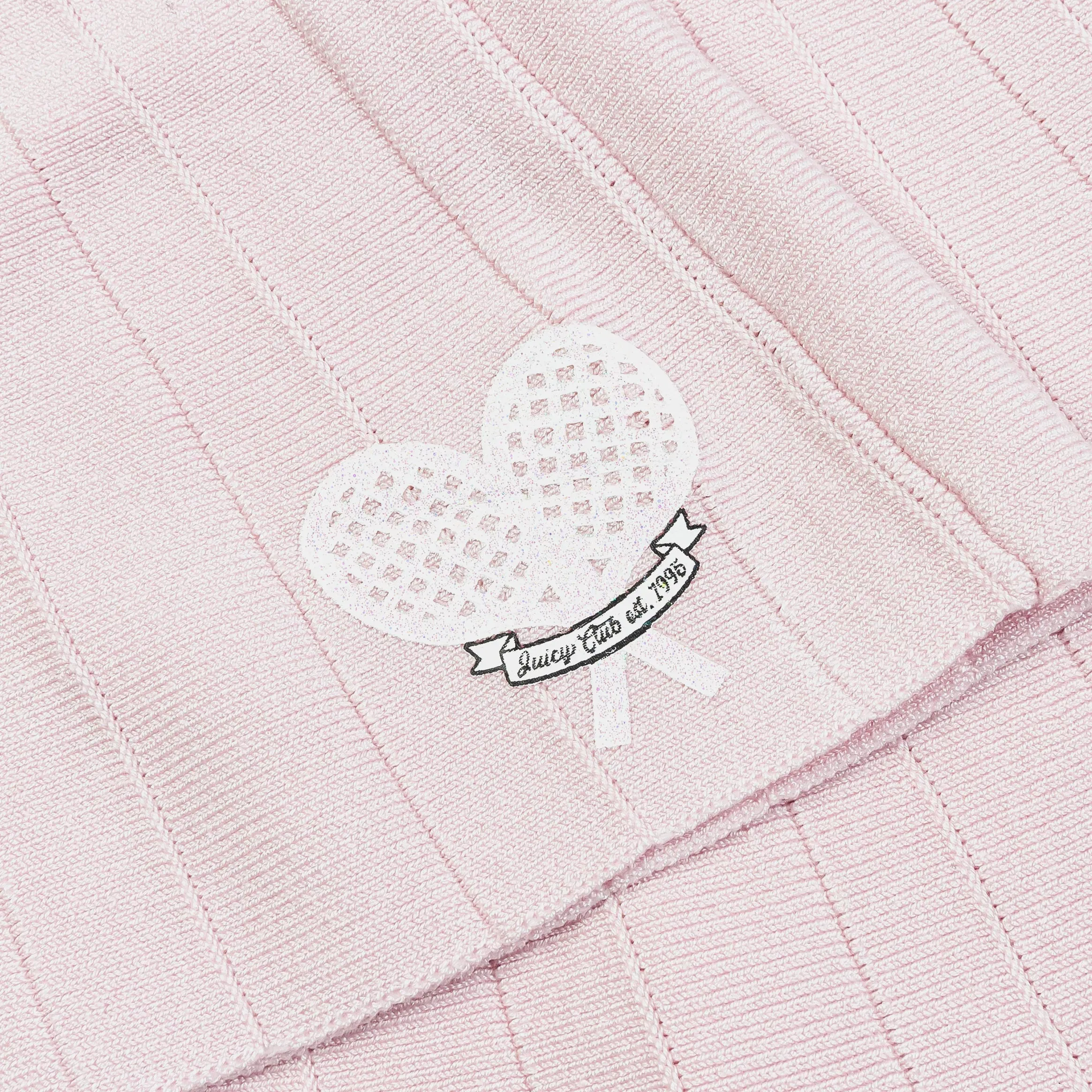 Juicy Couture Tennis Pleated Womens Skirt (Pink/White)