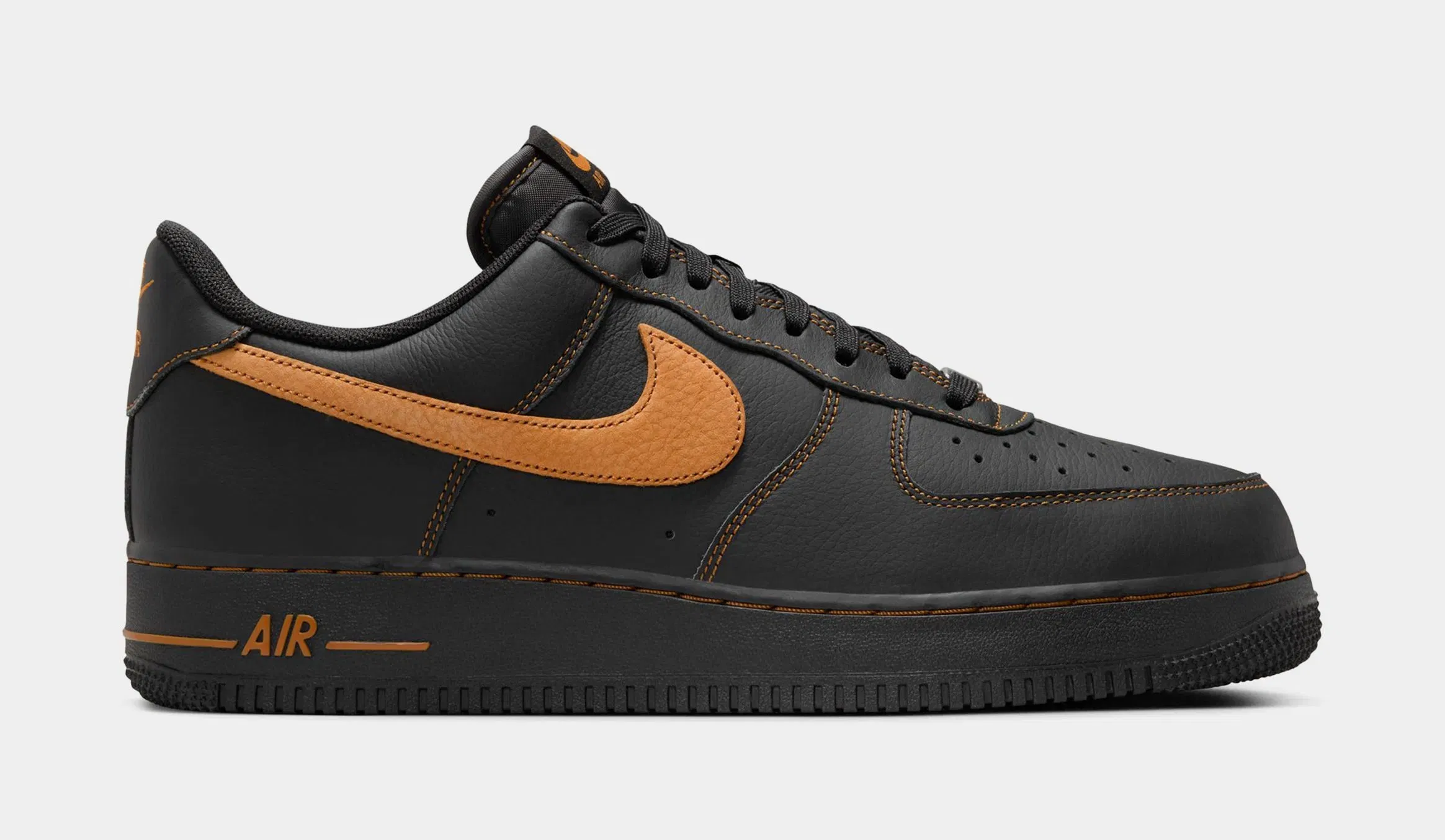 Nike Air Force 1'07 LV8 Mens Lifestyle Shoes (Black/Desert Ochre)