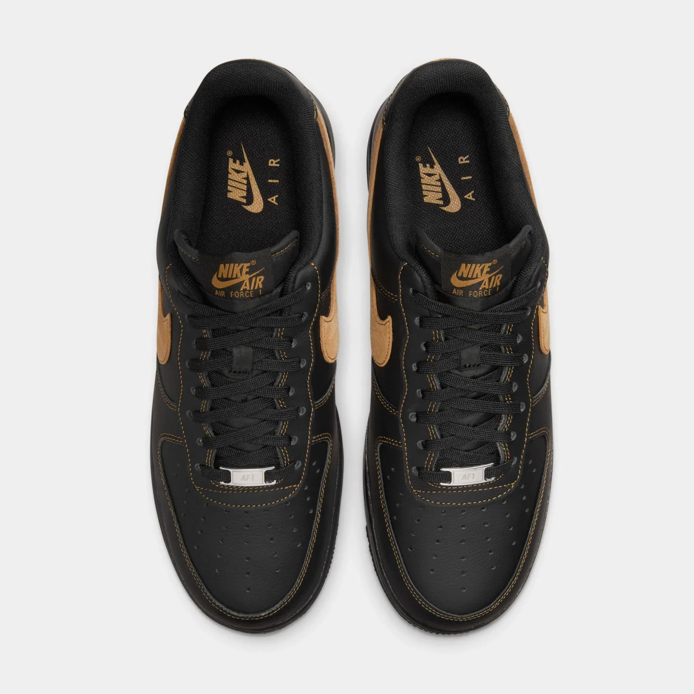 Nike Air Force 1'07 LV8 Mens Lifestyle Shoes (Black/Desert Ochre)