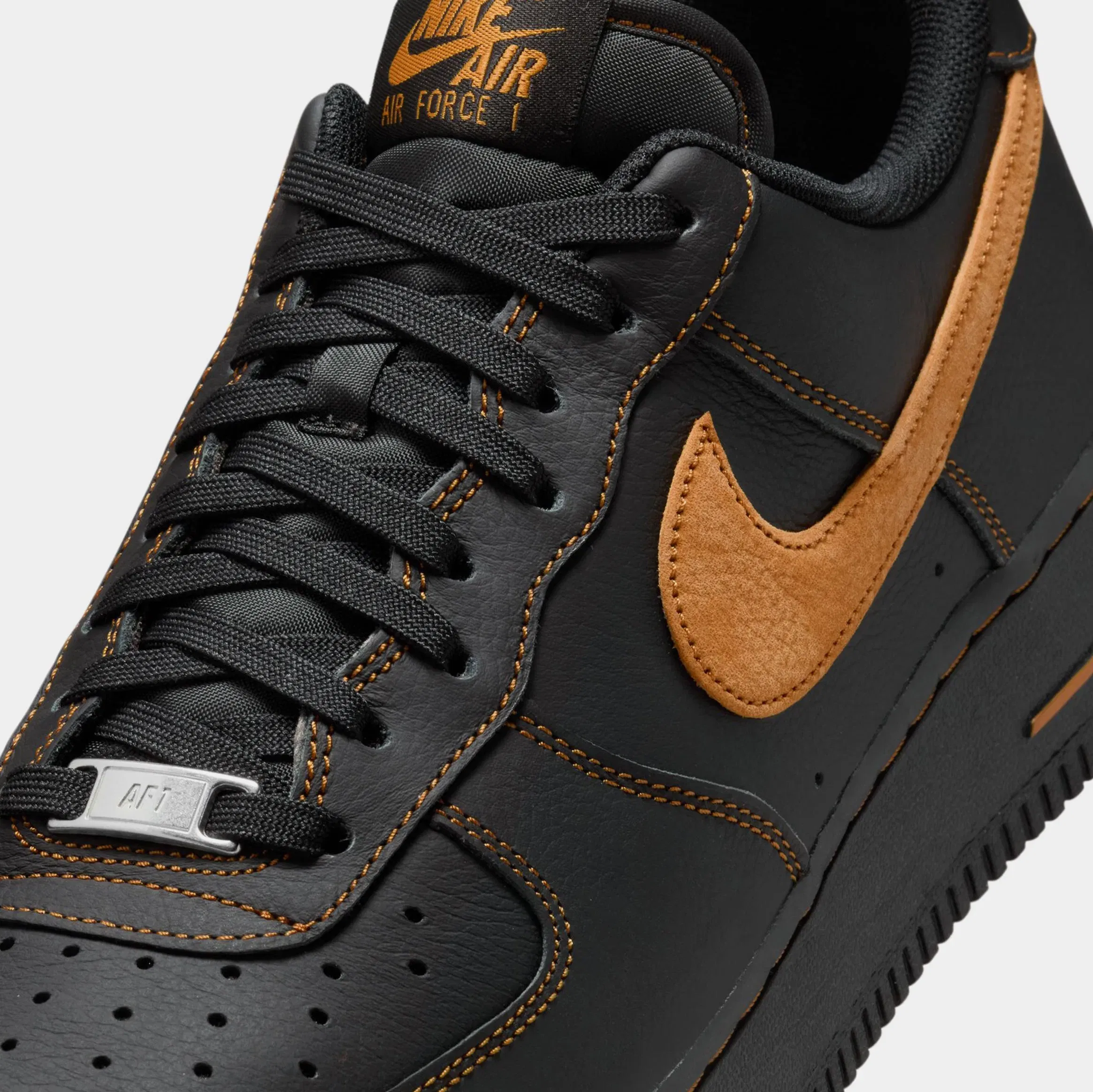 Nike Air Force 1'07 LV8 Mens Lifestyle Shoes (Black/Desert Ochre)
