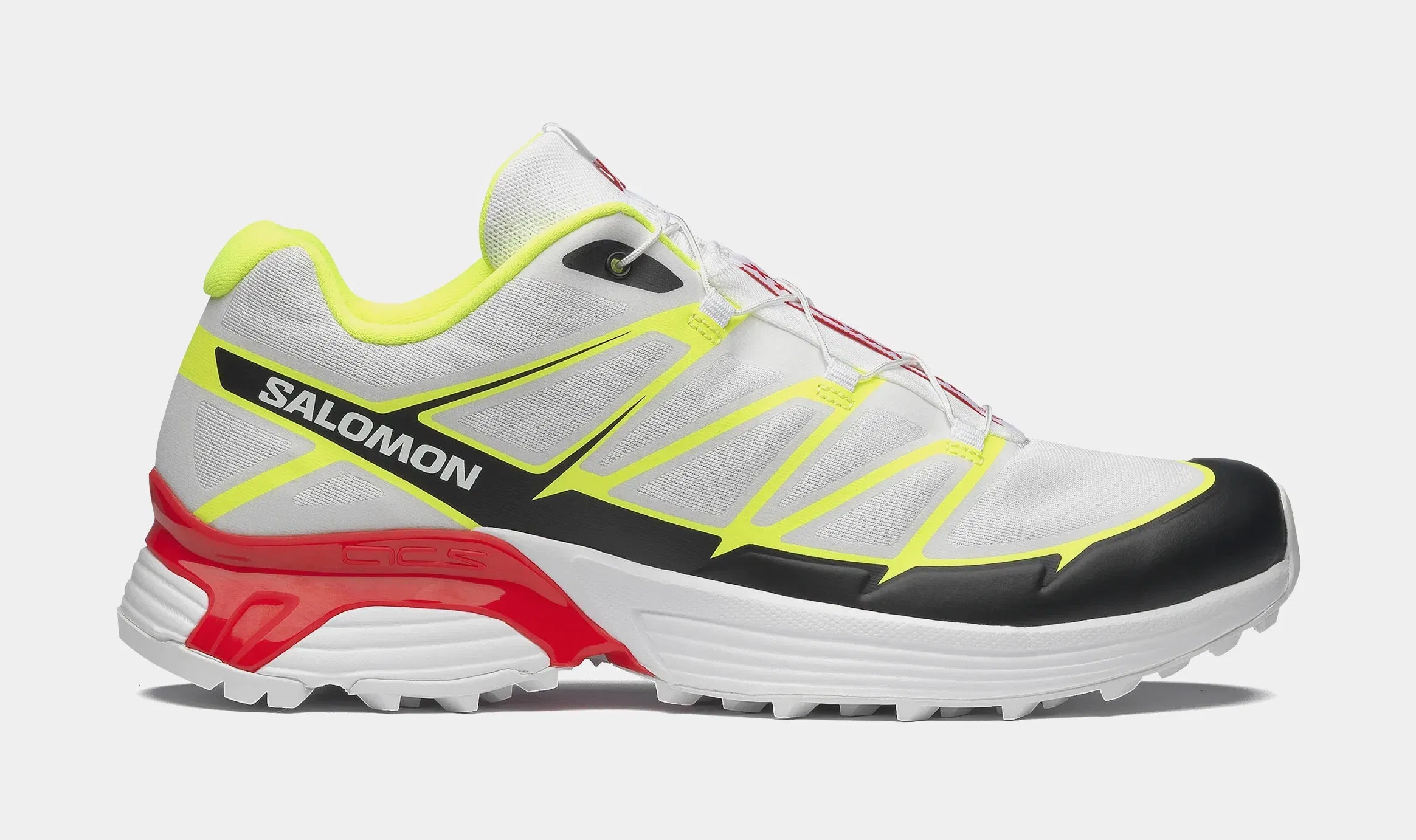 Salomon XT Pathway 2 Mens Running Shoes (White/Safety Yellow)