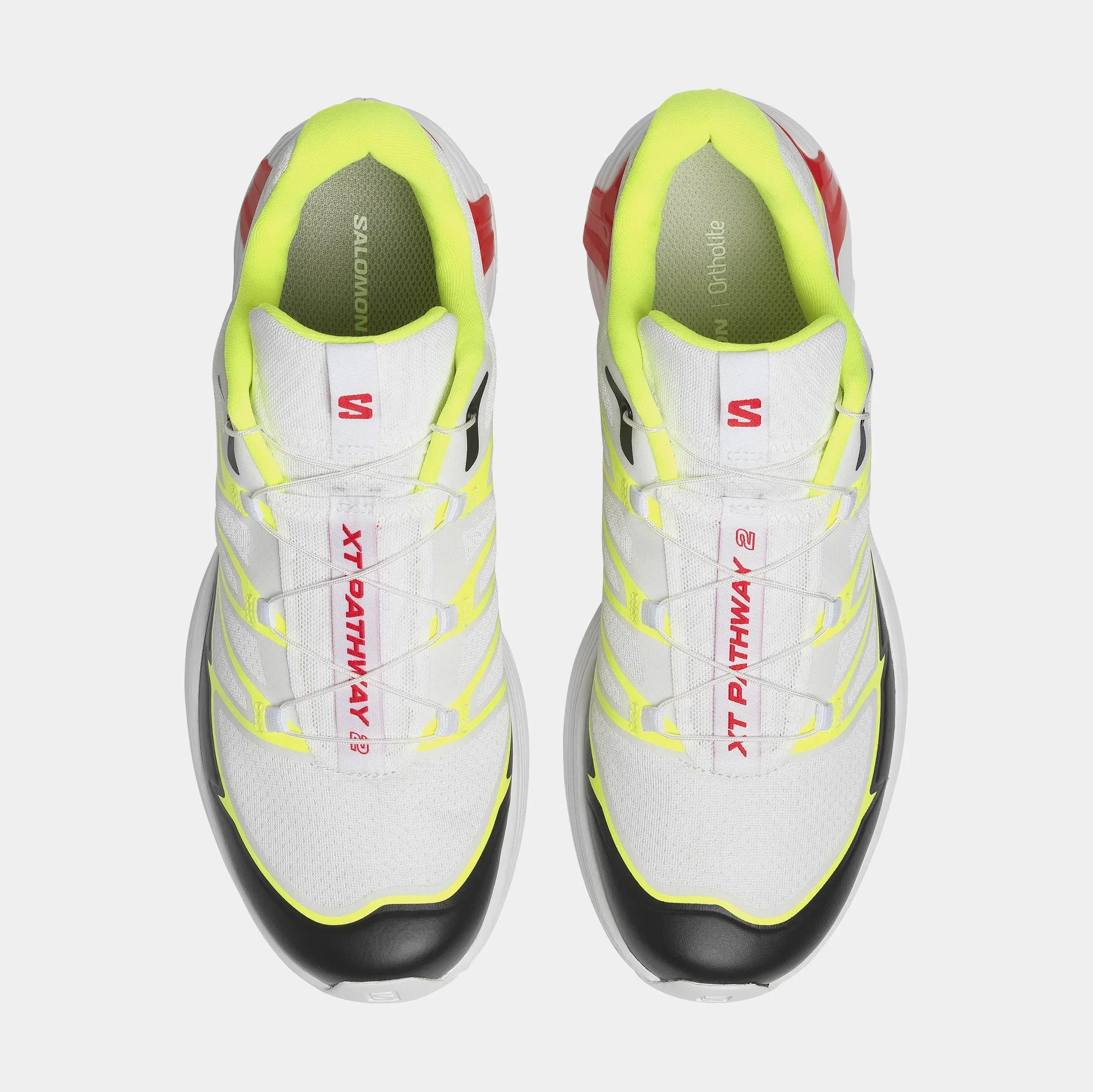 Salomon XT Pathway 2 Mens Running Shoes (White/Safety Yellow)