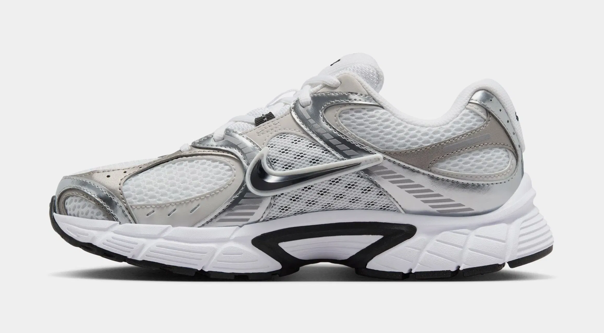 Nike V5 RNR Womens Running Shoes (White/Black/Vast Grey/Metallic Silver)