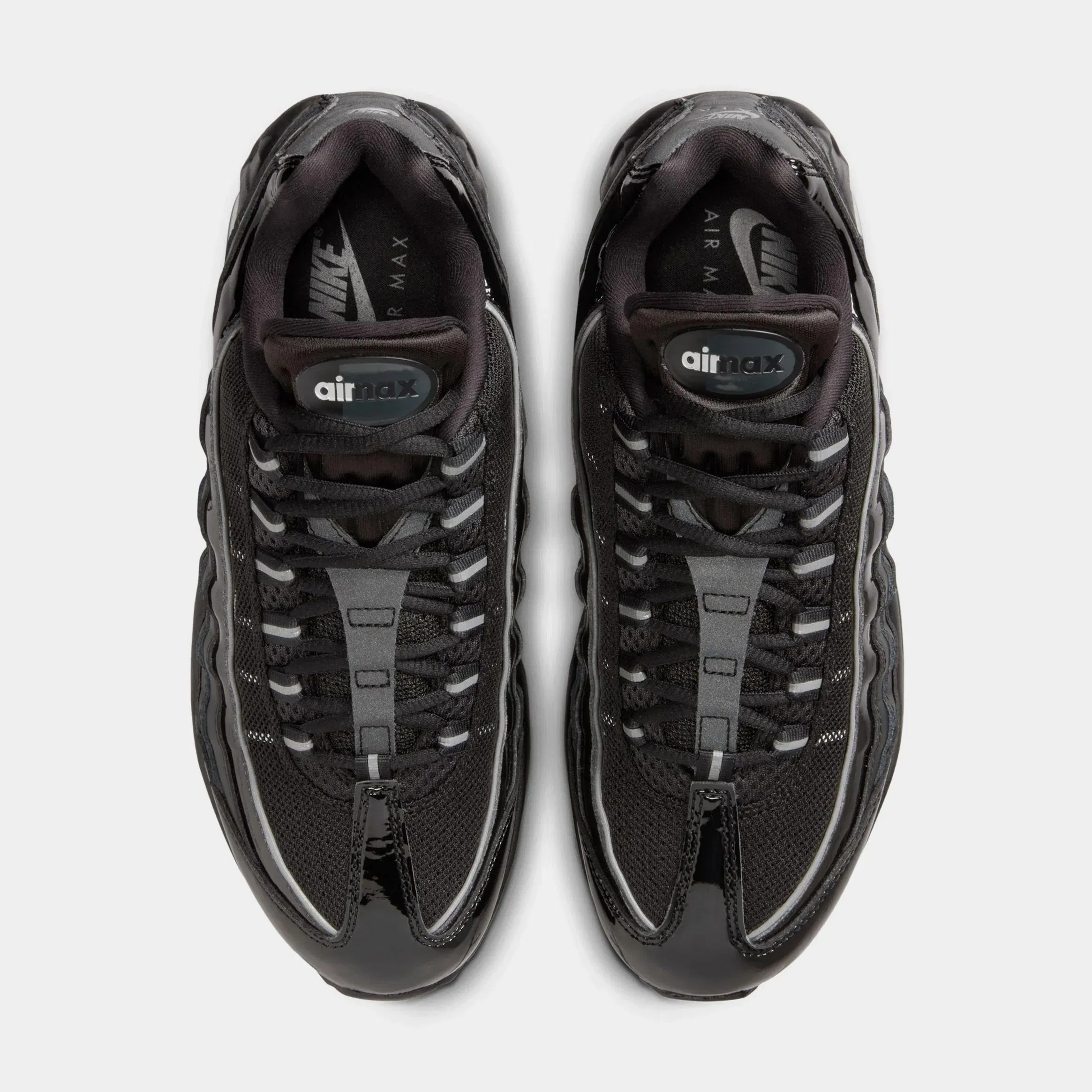 Nike Air Max 95 Womens Running Shoes (Black/Reflect Silver/White/Metallic Silver)