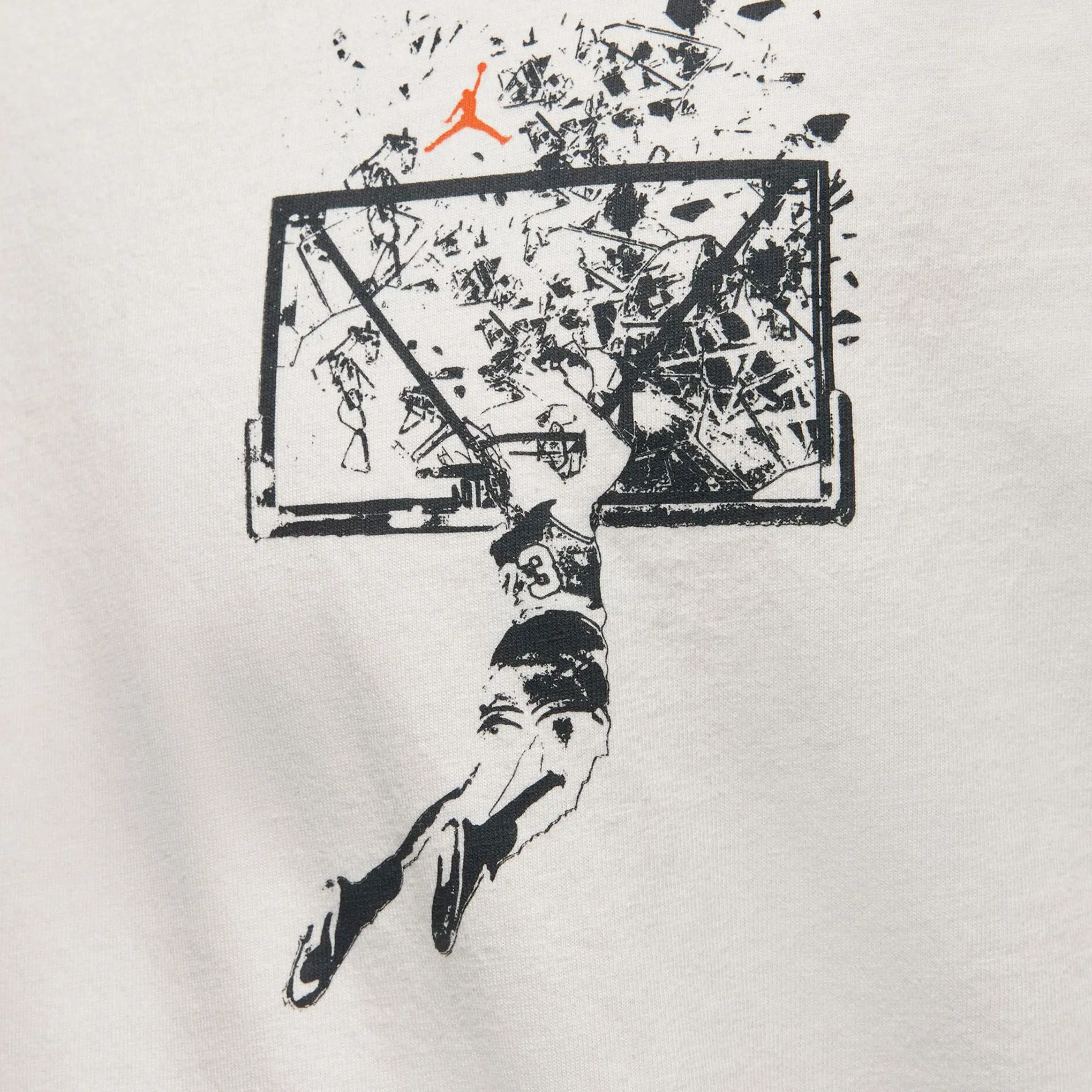 Air Jordan Brooklyn Oversized Graphic Mens Short Sleeve Shirt (Sail/Off Noir)