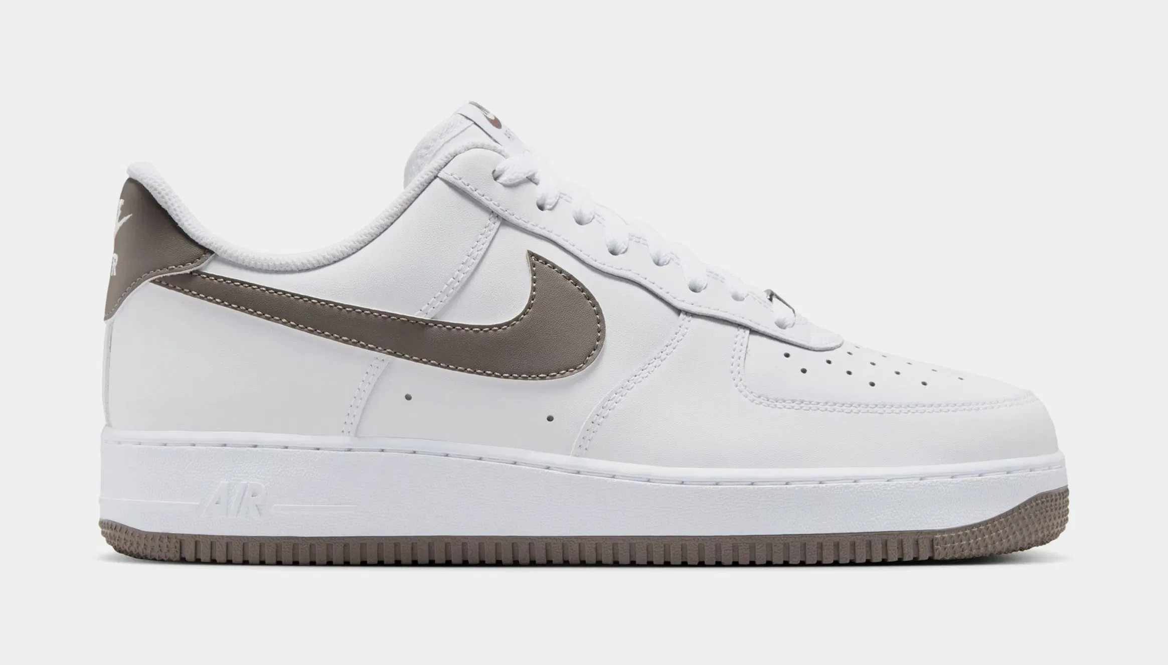 Nike Air Force 1 Mens Lifestyle Shoes (White/Cave Stone)