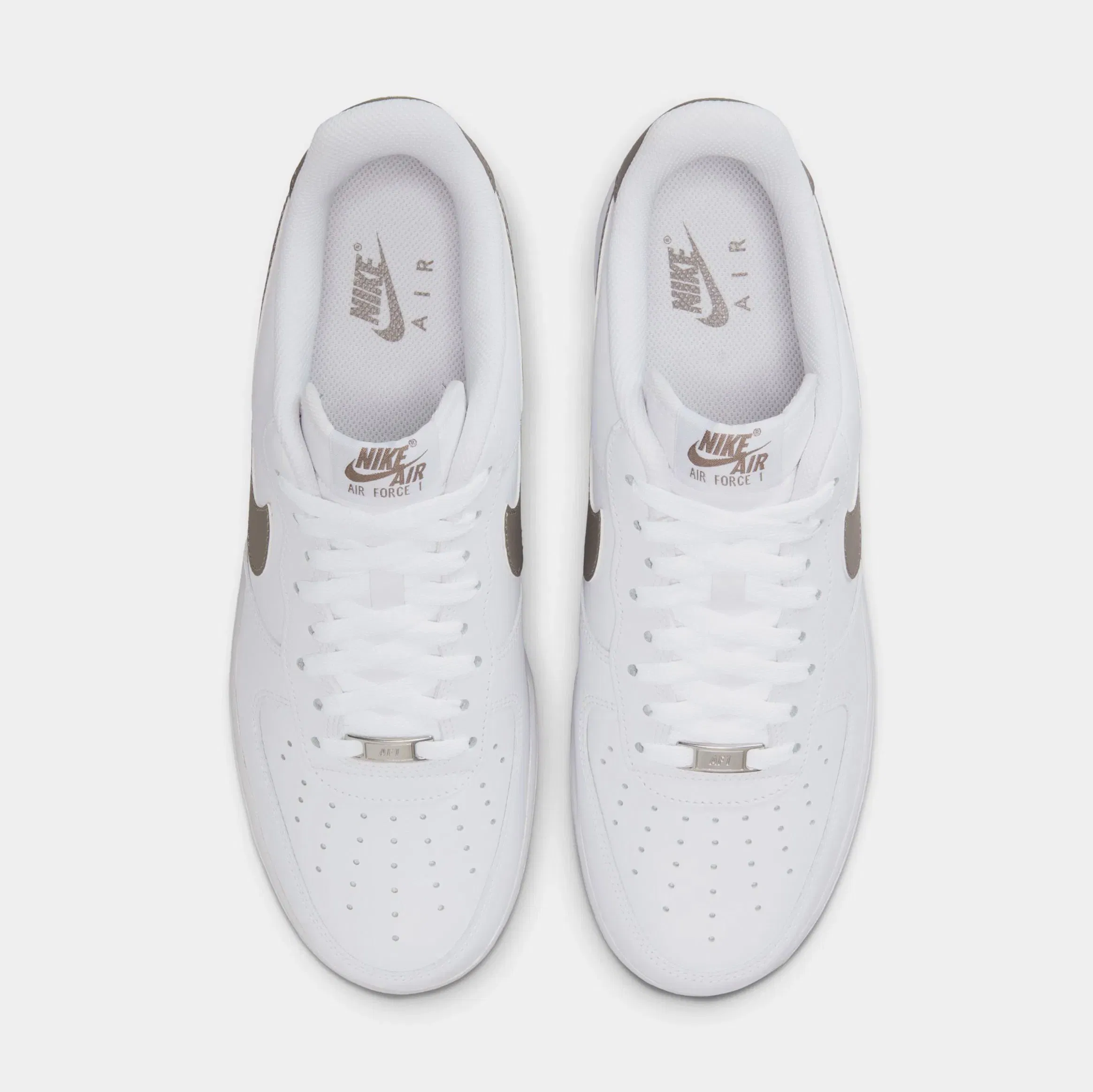 Nike Air Force 1 Mens Lifestyle Shoes (White/Cave Stone)