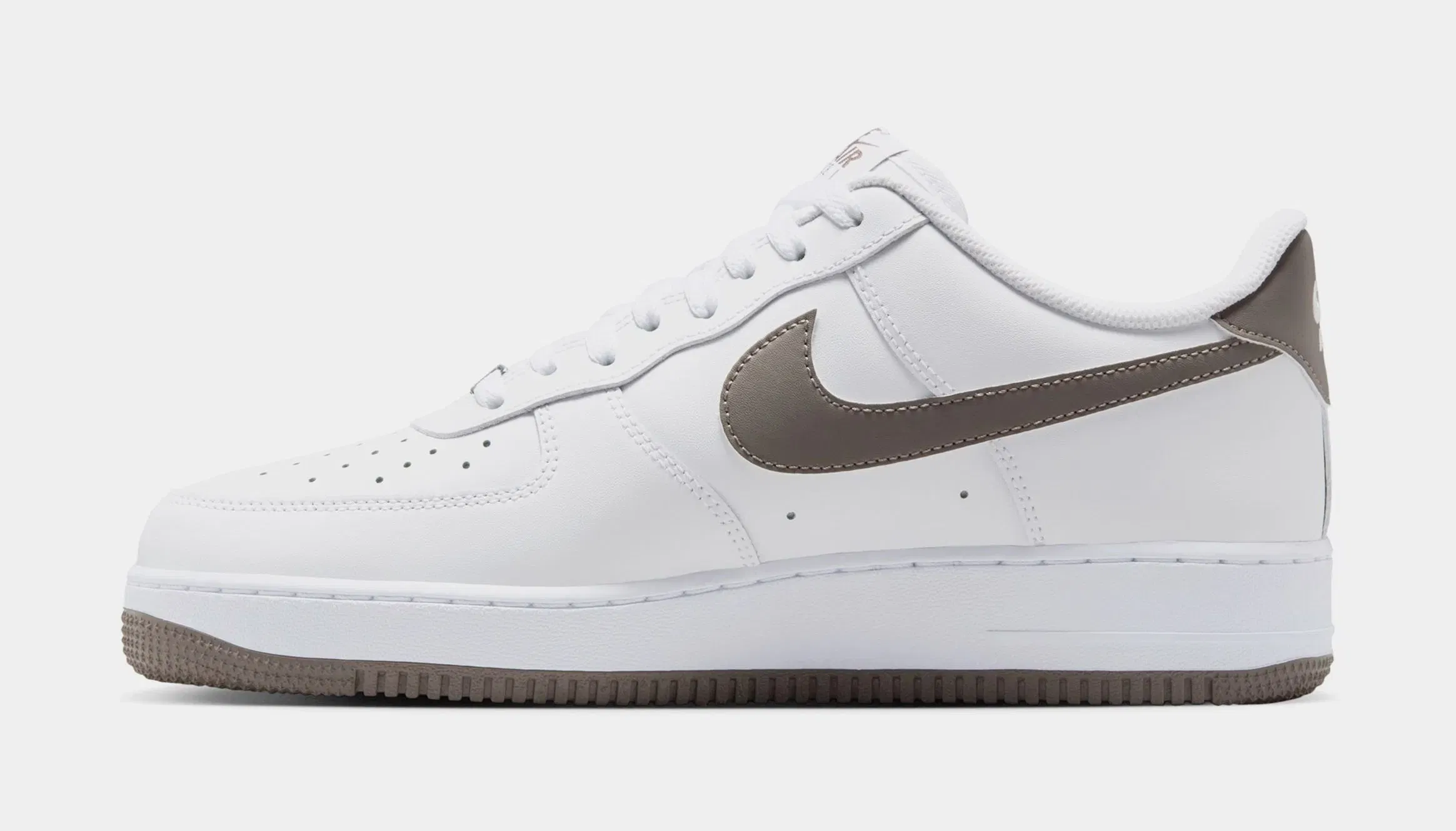 Nike Air Force 1 Mens Lifestyle Shoes (White/Cave Stone)