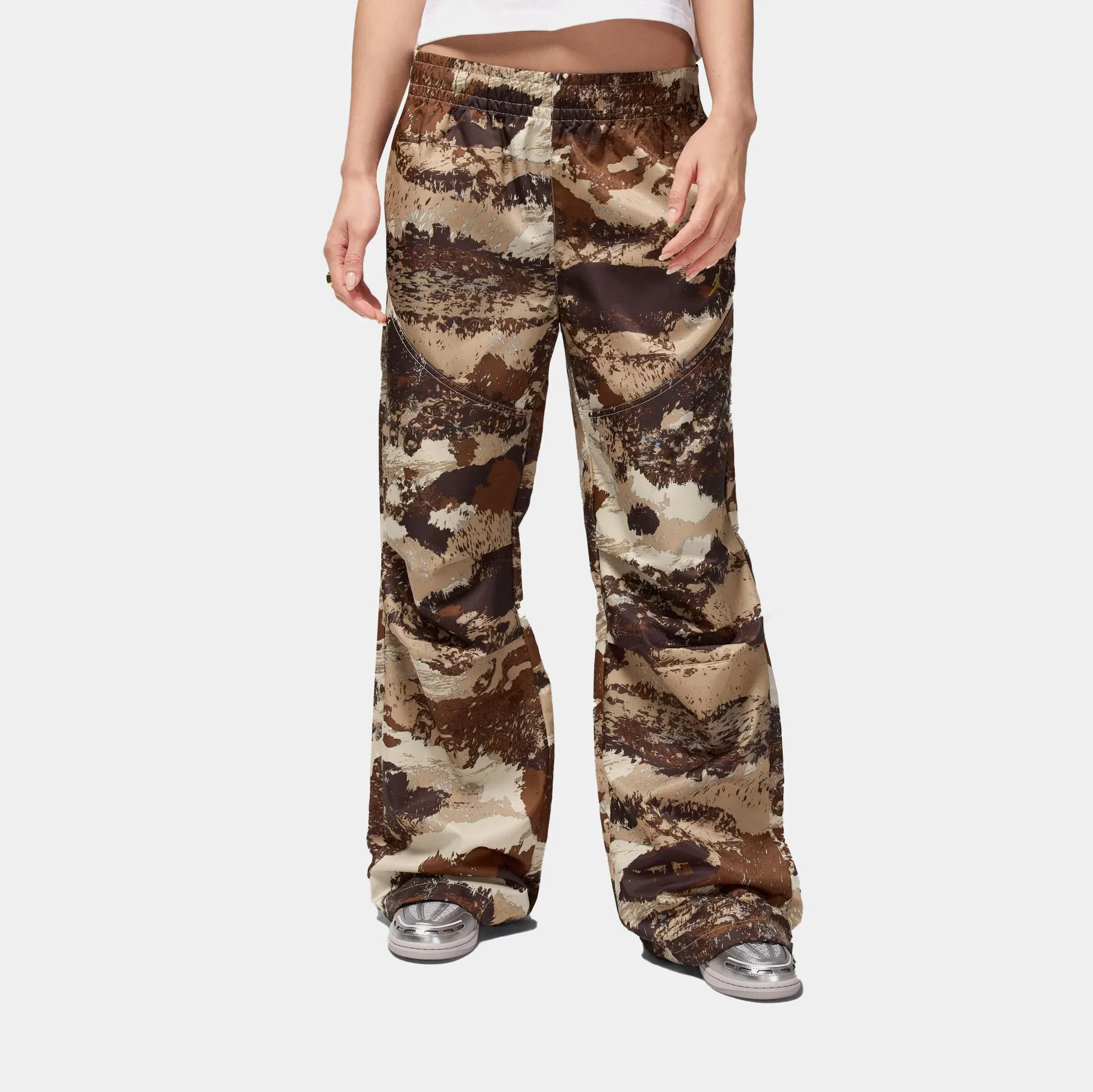 Air Jordan Brooklyn Novelty Camo Womens Pants (Khaki/Brown)
