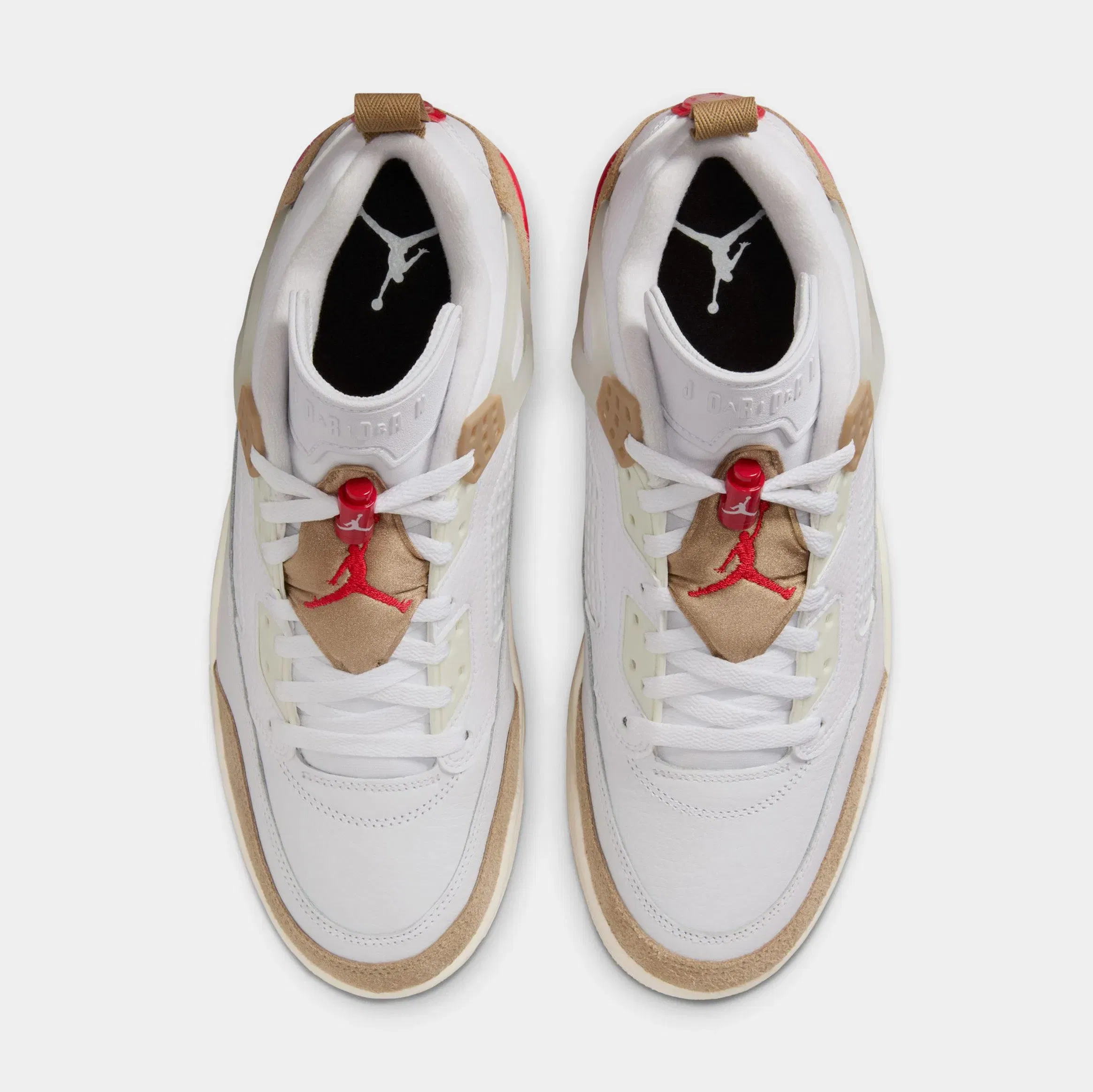 Air Jordan Spizike Low Mens Lifestyle Shoes (White/Desert Camo/Sail/Fire Red)