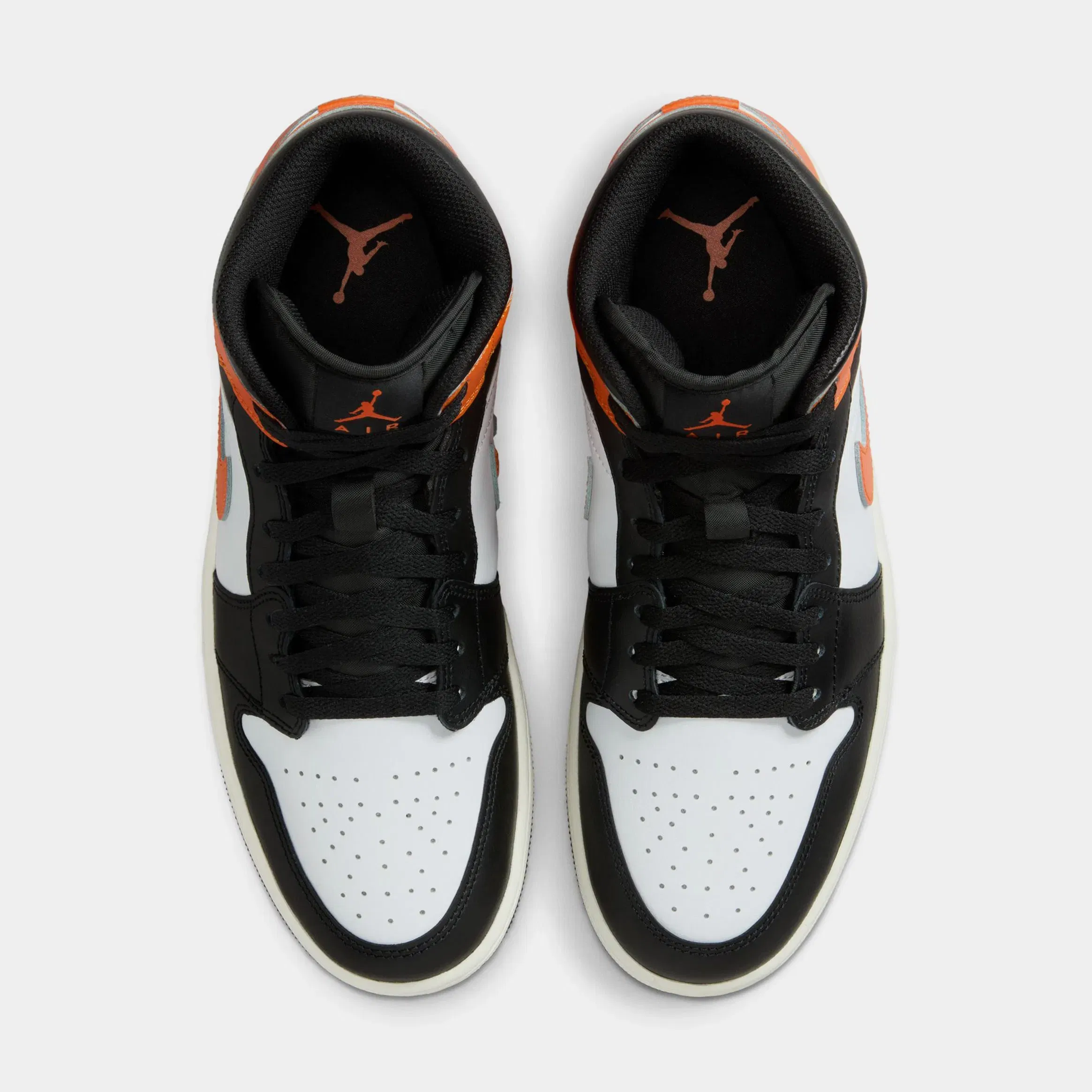 Air Jordan 1 Mid Mens Lifestyle Shoes (Starfish/White/Sail/Black)