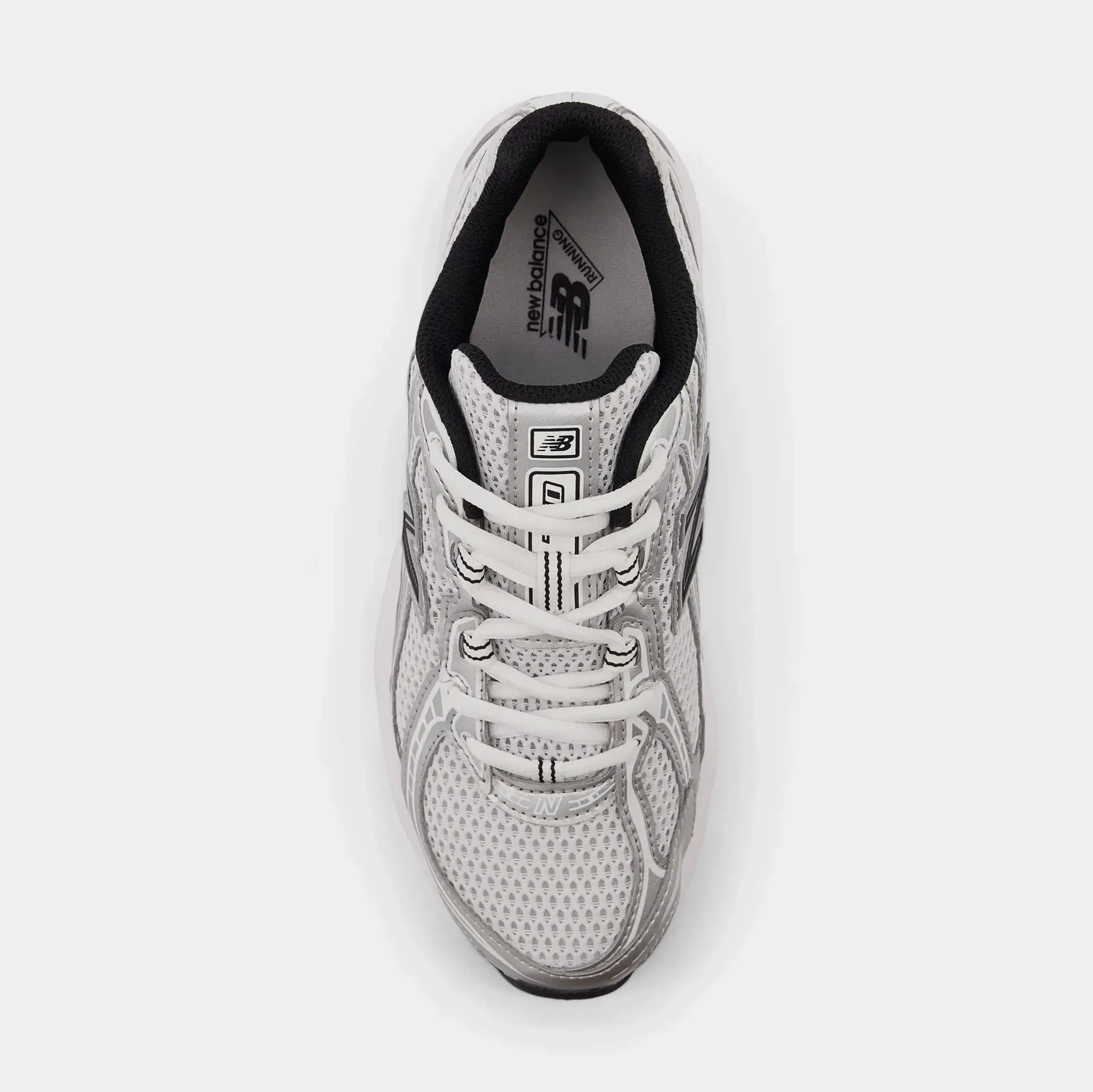 NEWBALANCE 740 Grade School Running Shoes (Silver Metallic/White/Black)