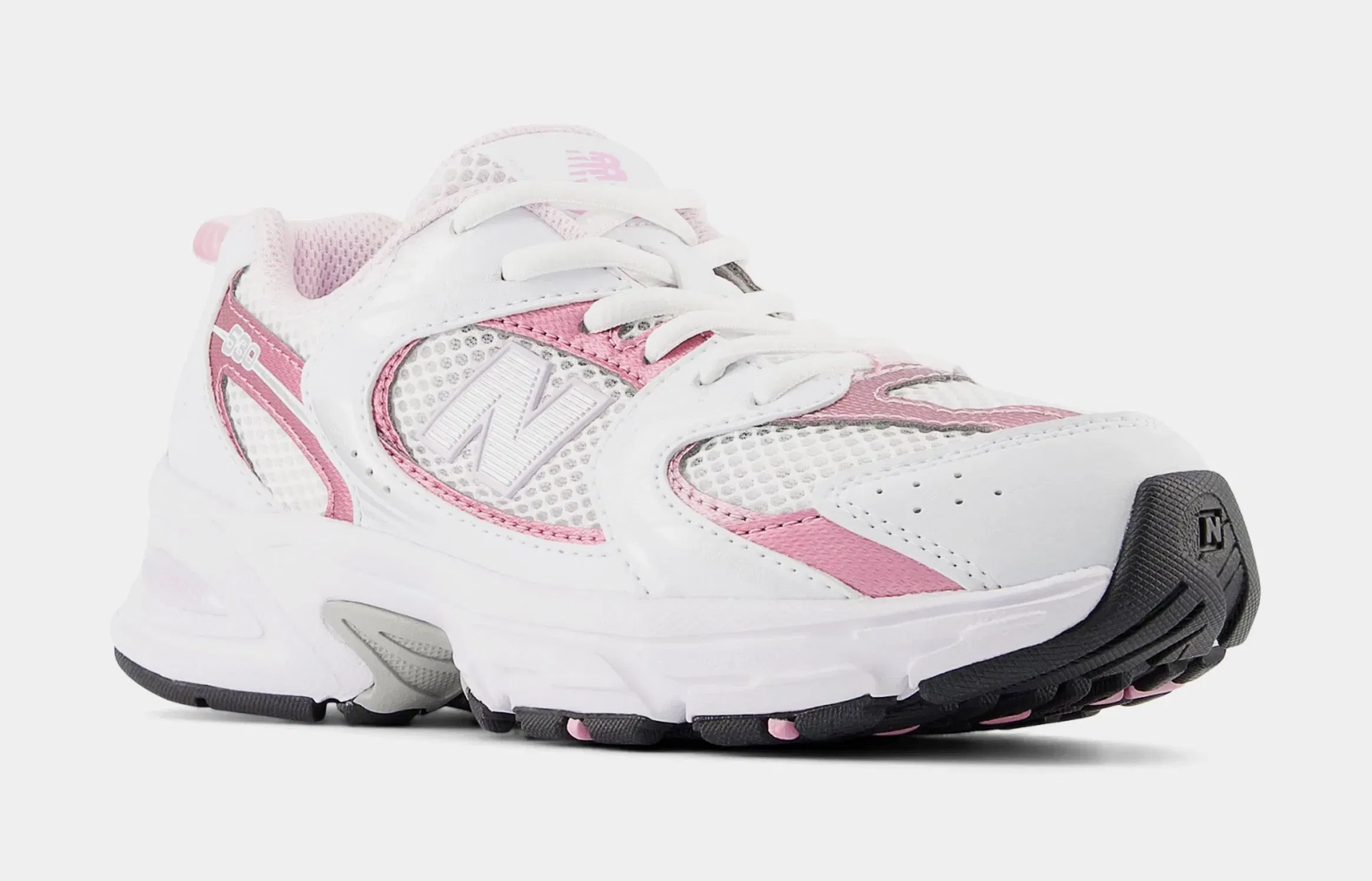 NEWBALANCE 530 Grade School Running Shoes (White/Pink Sugar)