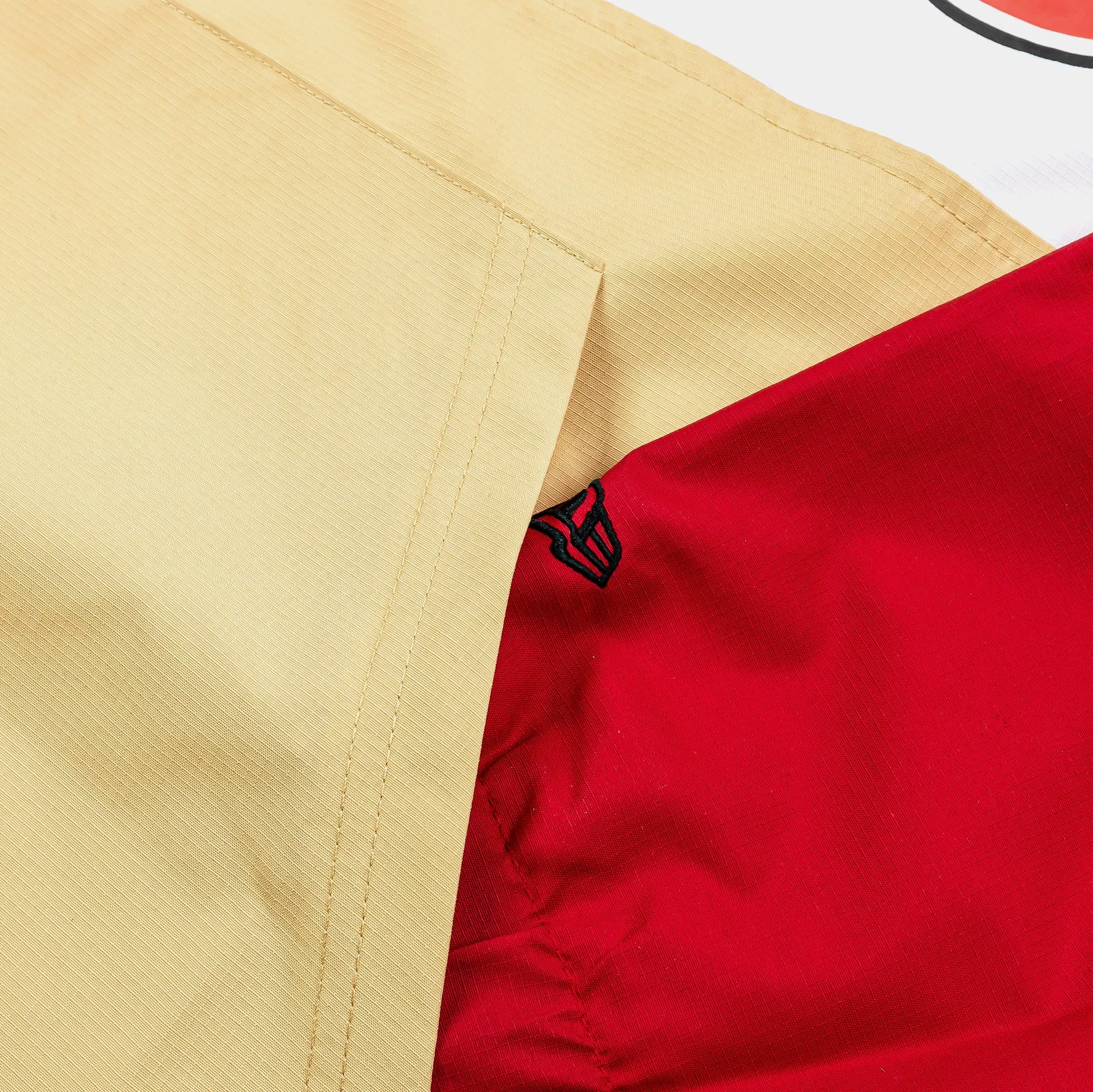 New Era San Francisco 49ers Quarter Zip Mens Jacket (Red/Gold)