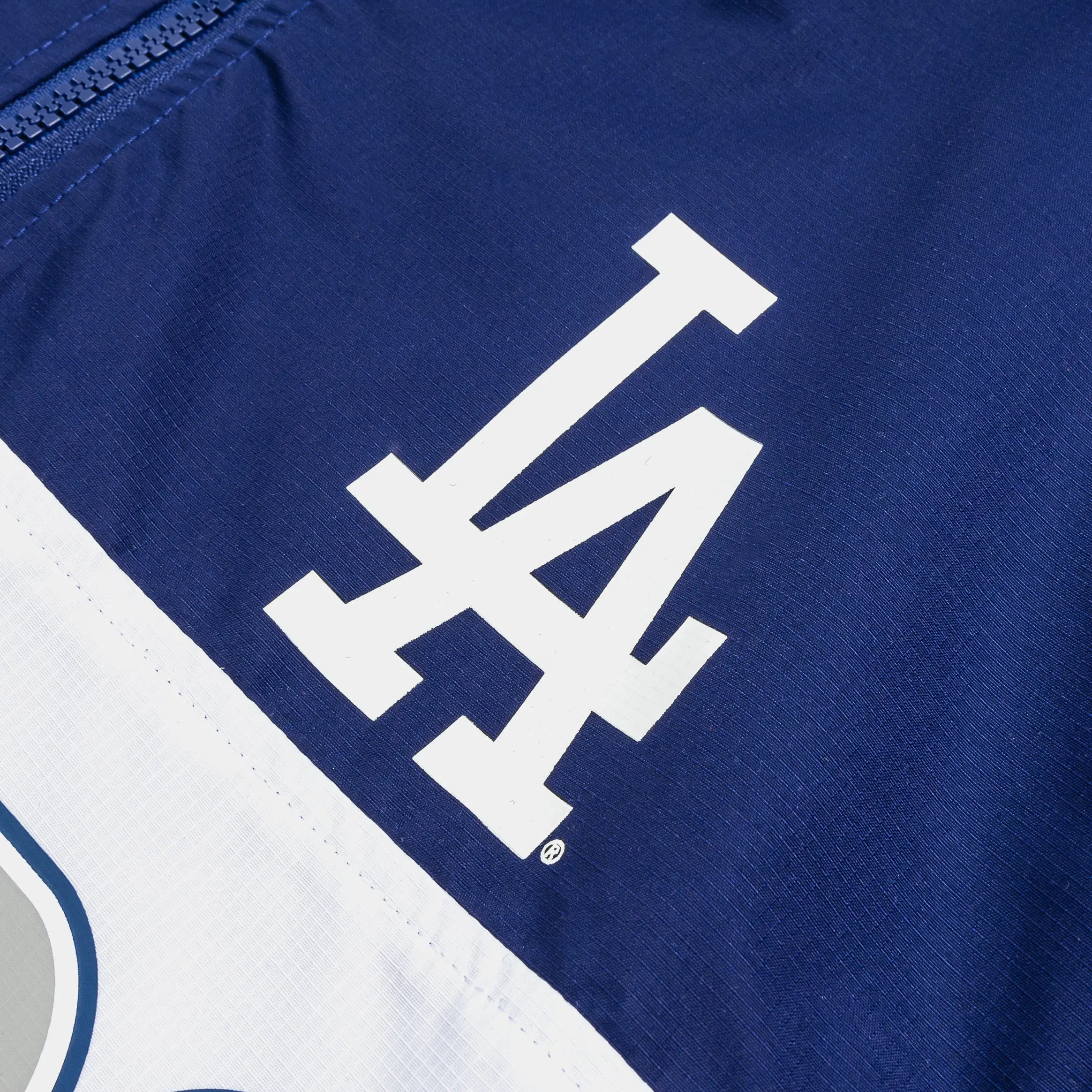 New Era Los Angeles Dodgers Quarter Zip Mens Jacket (Blue/Grey)