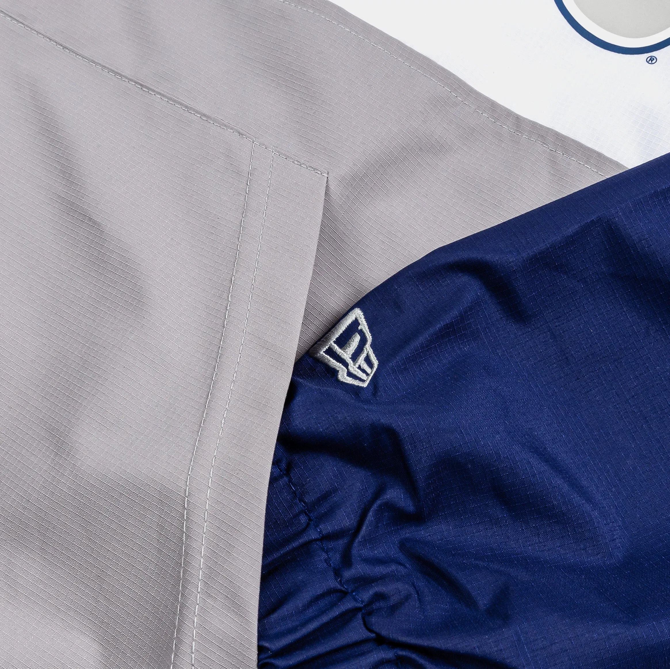 New Era Los Angeles Dodgers Quarter Zip Mens Jacket (Blue/Grey)