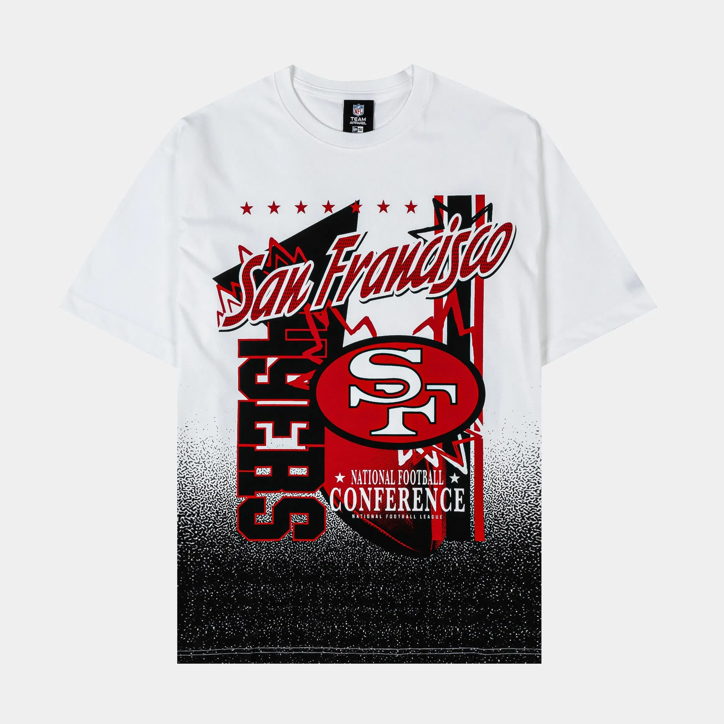 New Era San Francisco 49ers Sport Classics Mens Short Sleeve Shirt (White/Red)