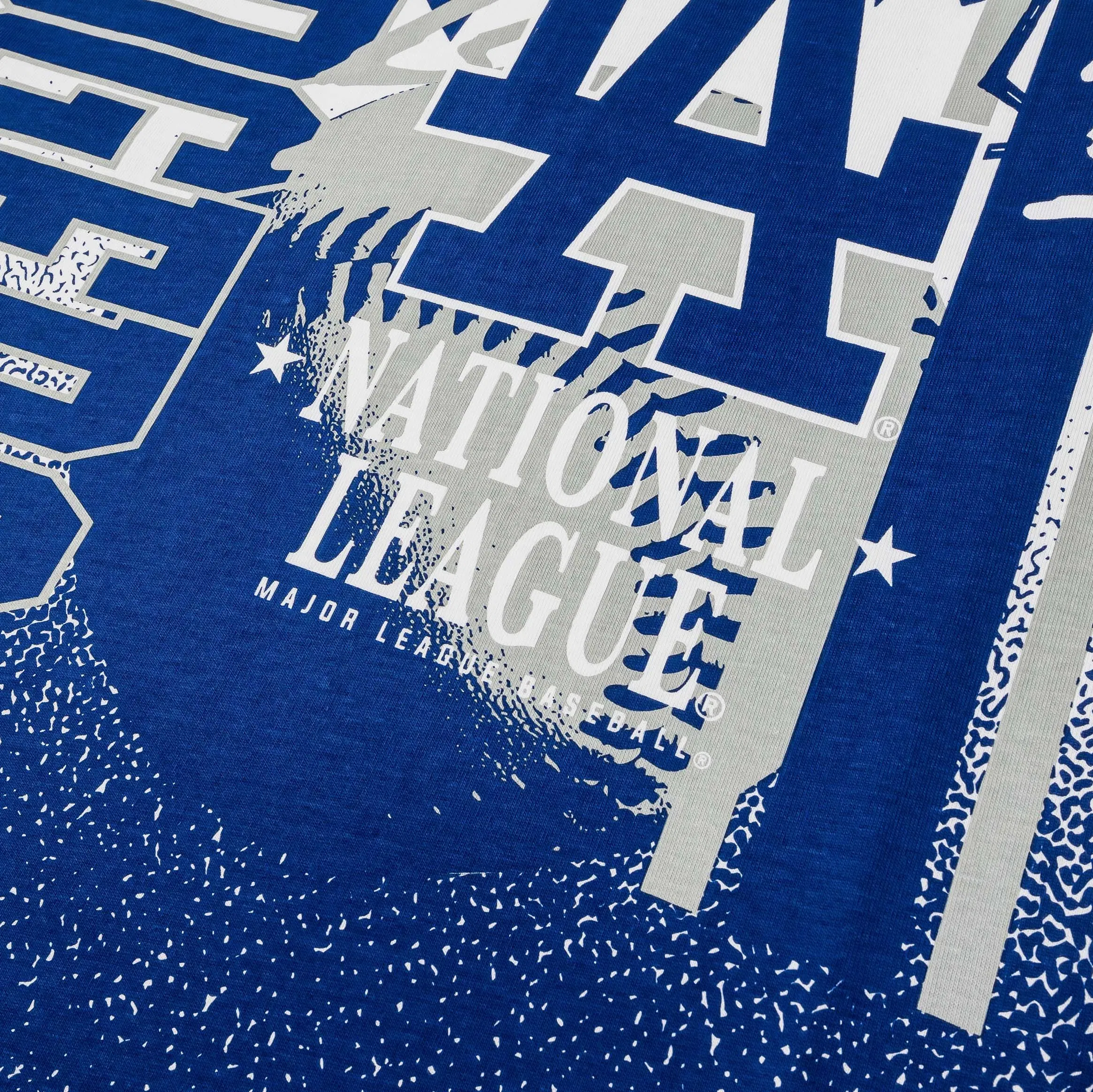 New Era MLB Los Angeles Dodgers Gradient Mens Short Sleeve Shirt (White/Royal Blue)