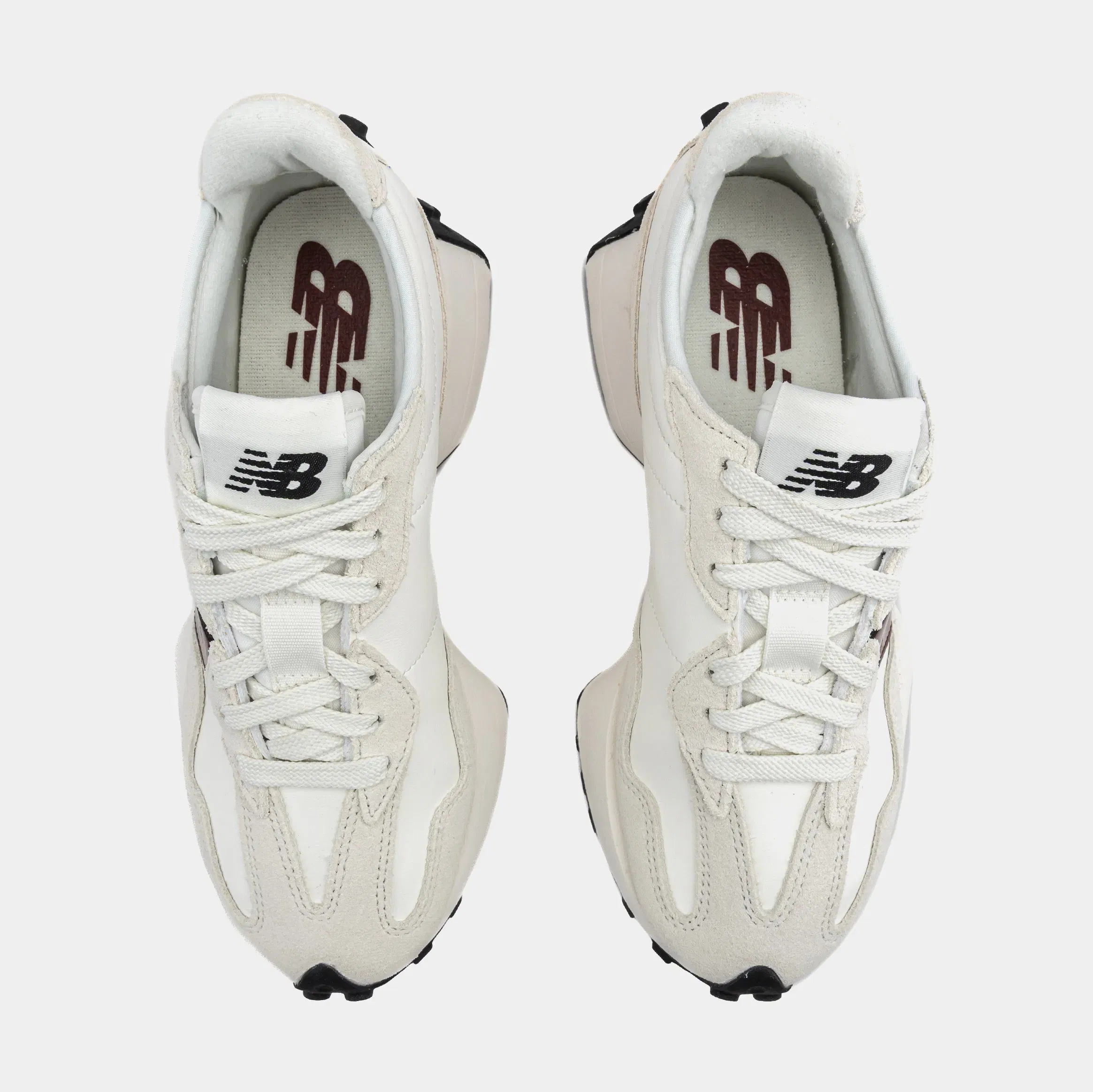 NEWBALANCE 327 Womens Running Shoes (Sea Salt/Monarch Burgundy)