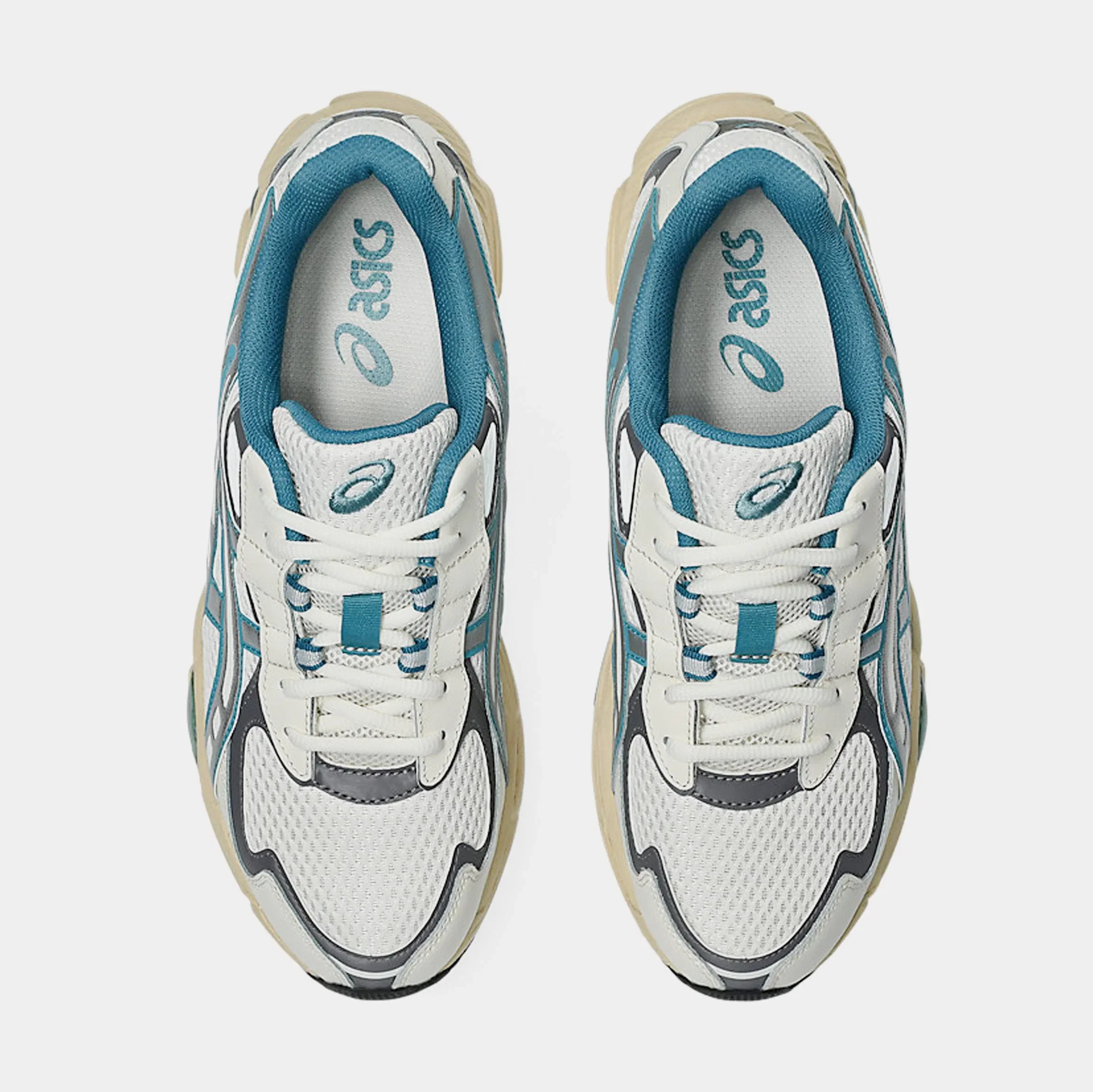 ASICS Gel-NYC 2055 Mens Running Shoes (Cream/Blue Teal)