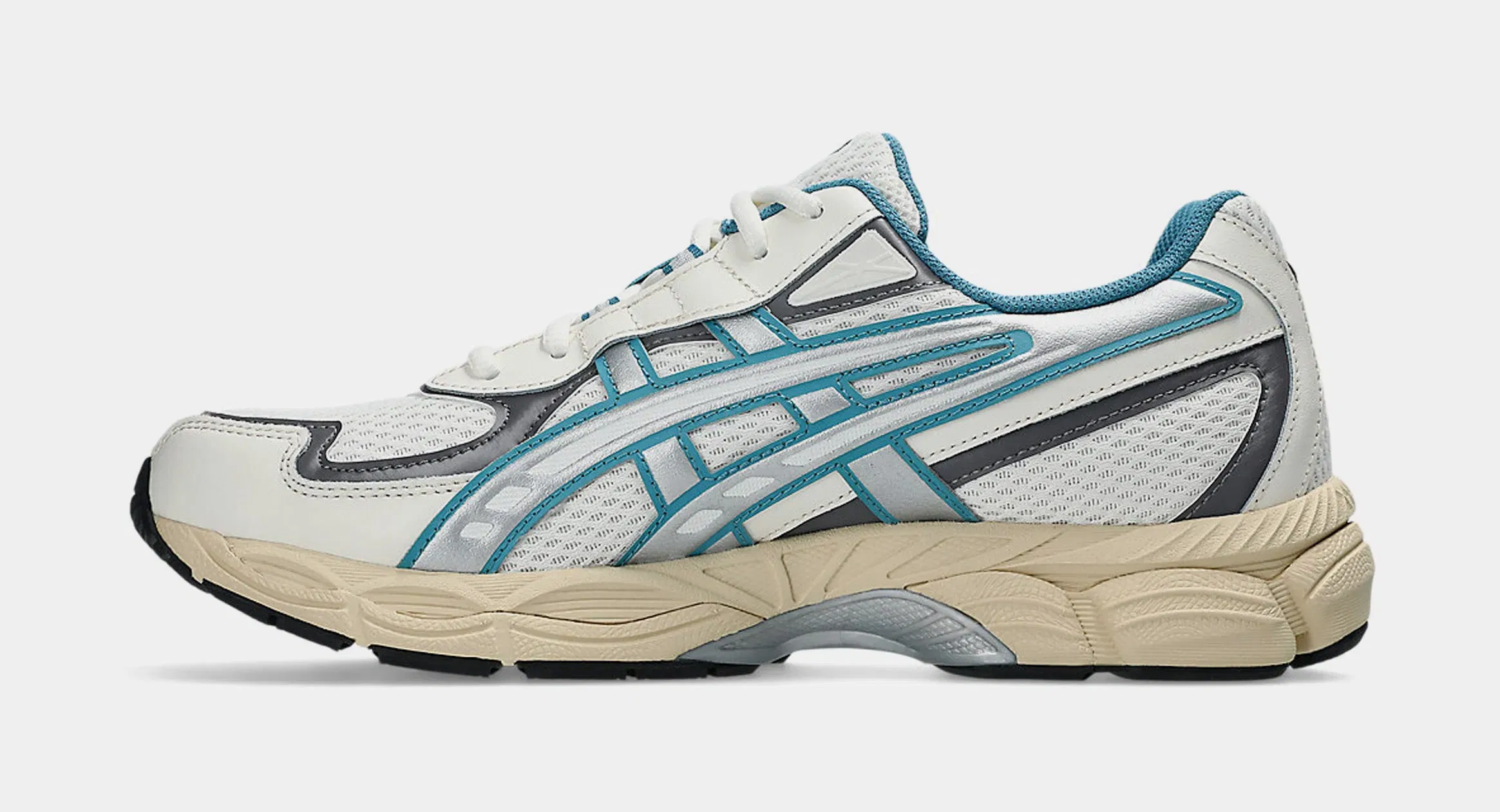 ASICS Gel-NYC 2055 Mens Running Shoes (Cream/Blue Teal)