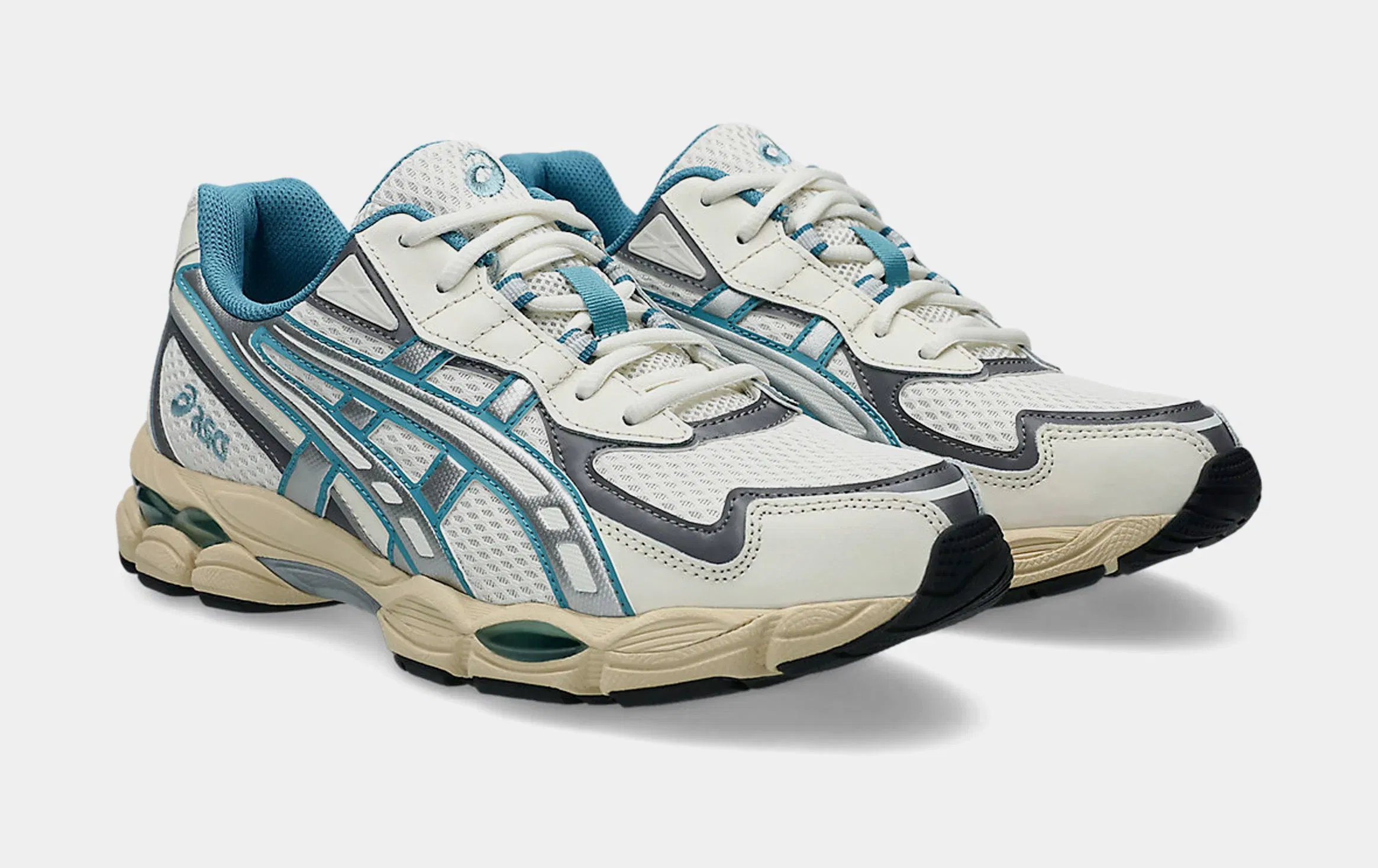 ASICS Gel-NYC 2055 Mens Running Shoes (Cream/Blue Teal)