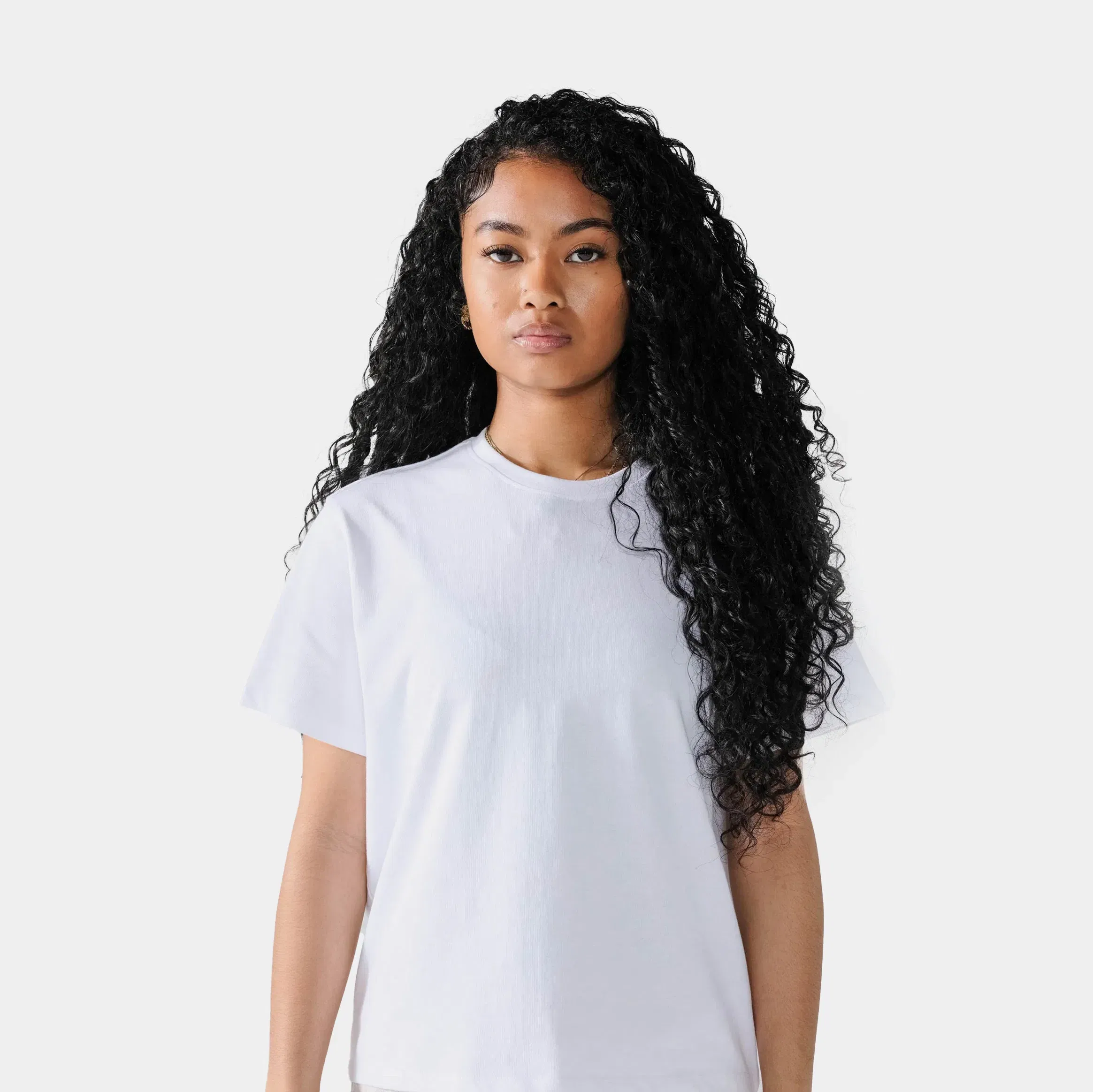 SACRE Fitted Tee Womens Short Sleeve Shirt (White)