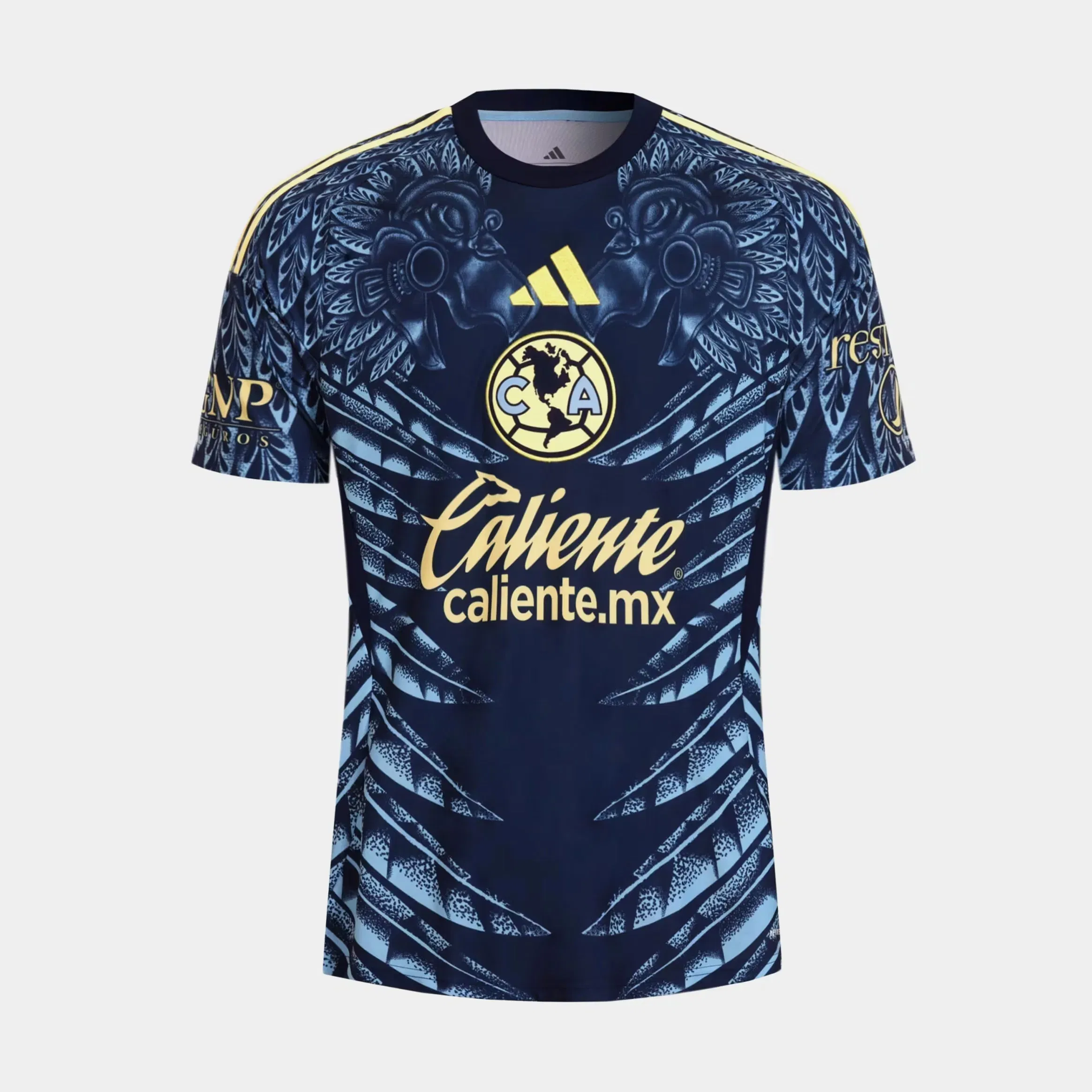 adidas Club America Caliente 25/26 Away Mens Jersey (Navy Blue/Yellow)