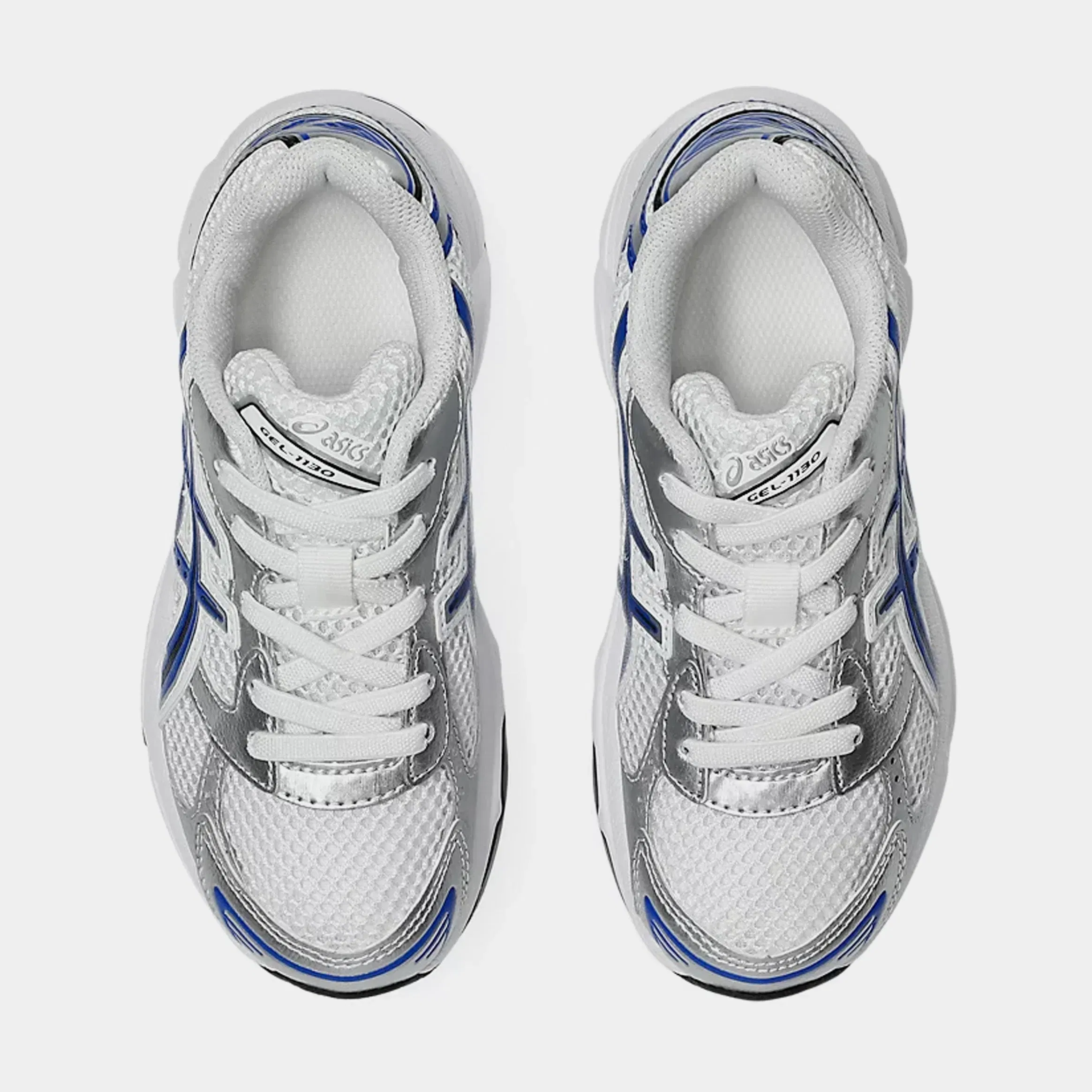 ASICS Gel 1130 Preschool Running Shoes (White/Asics Blue)