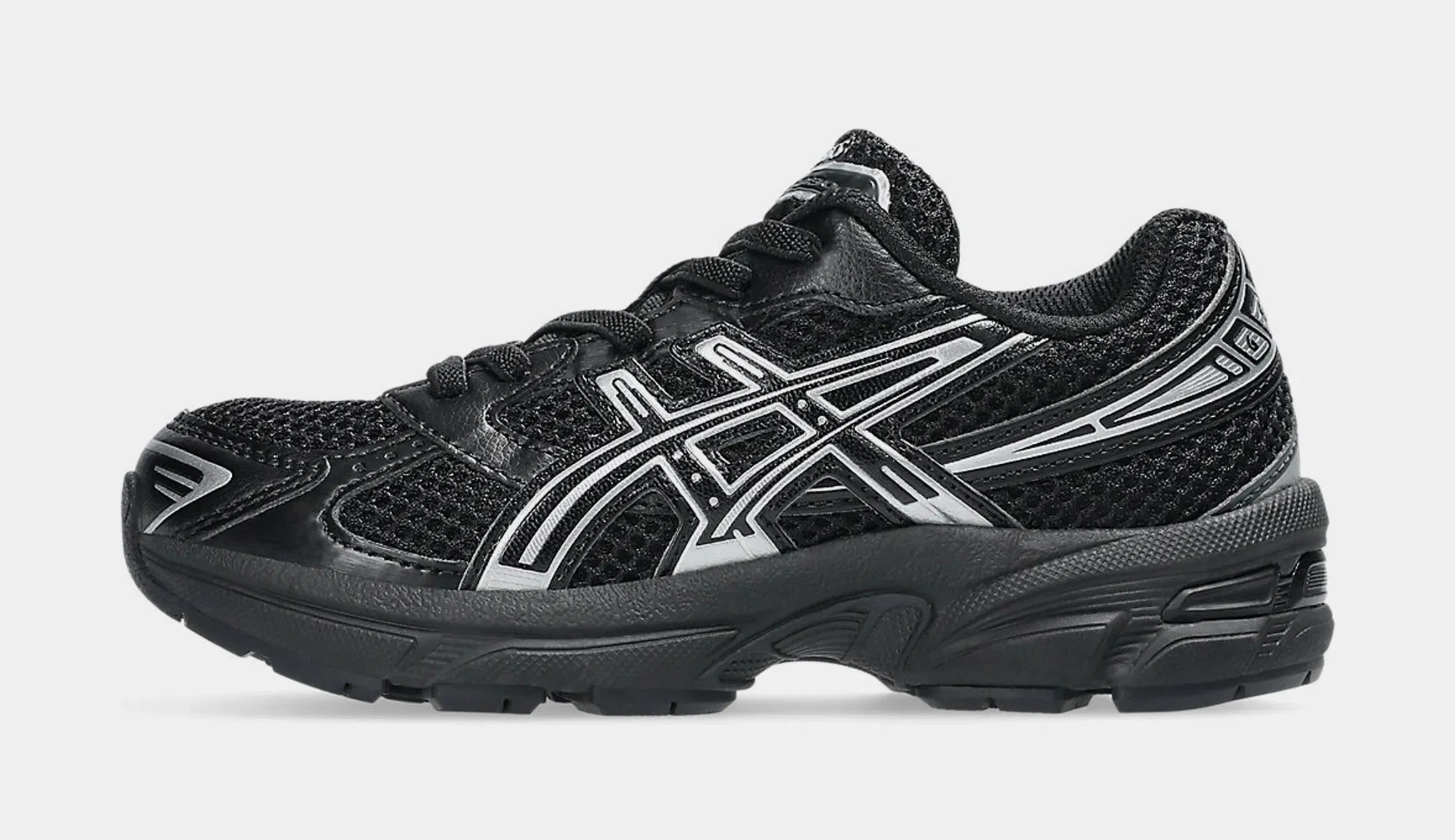 ASICS Gel 1130 Preschool Running Shoes (Black/Silver)