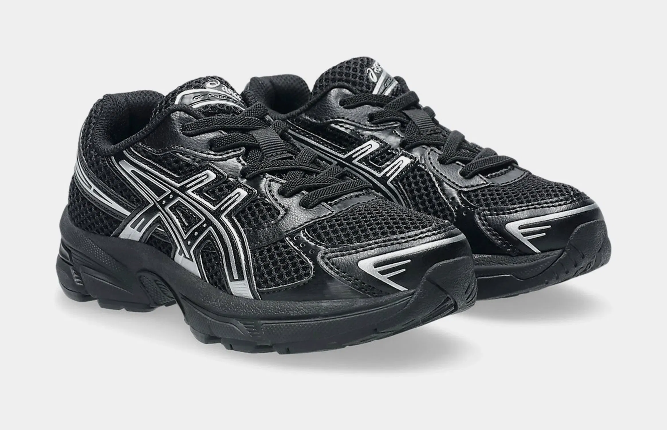 ASICS Gel 1130 Preschool Running Shoes (Black/Silver)