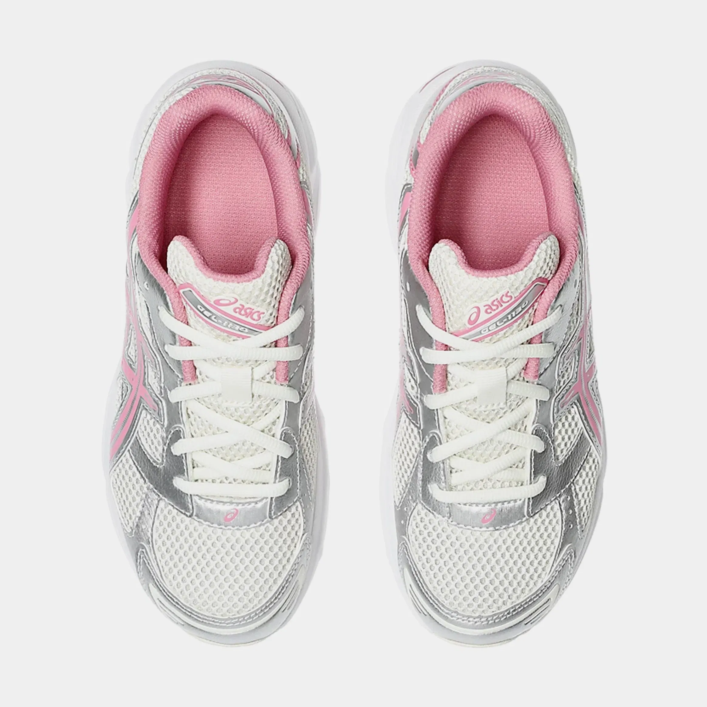 ASICS Gel 1130 Grade School Running Shoes (Cream/Sweet Pink)