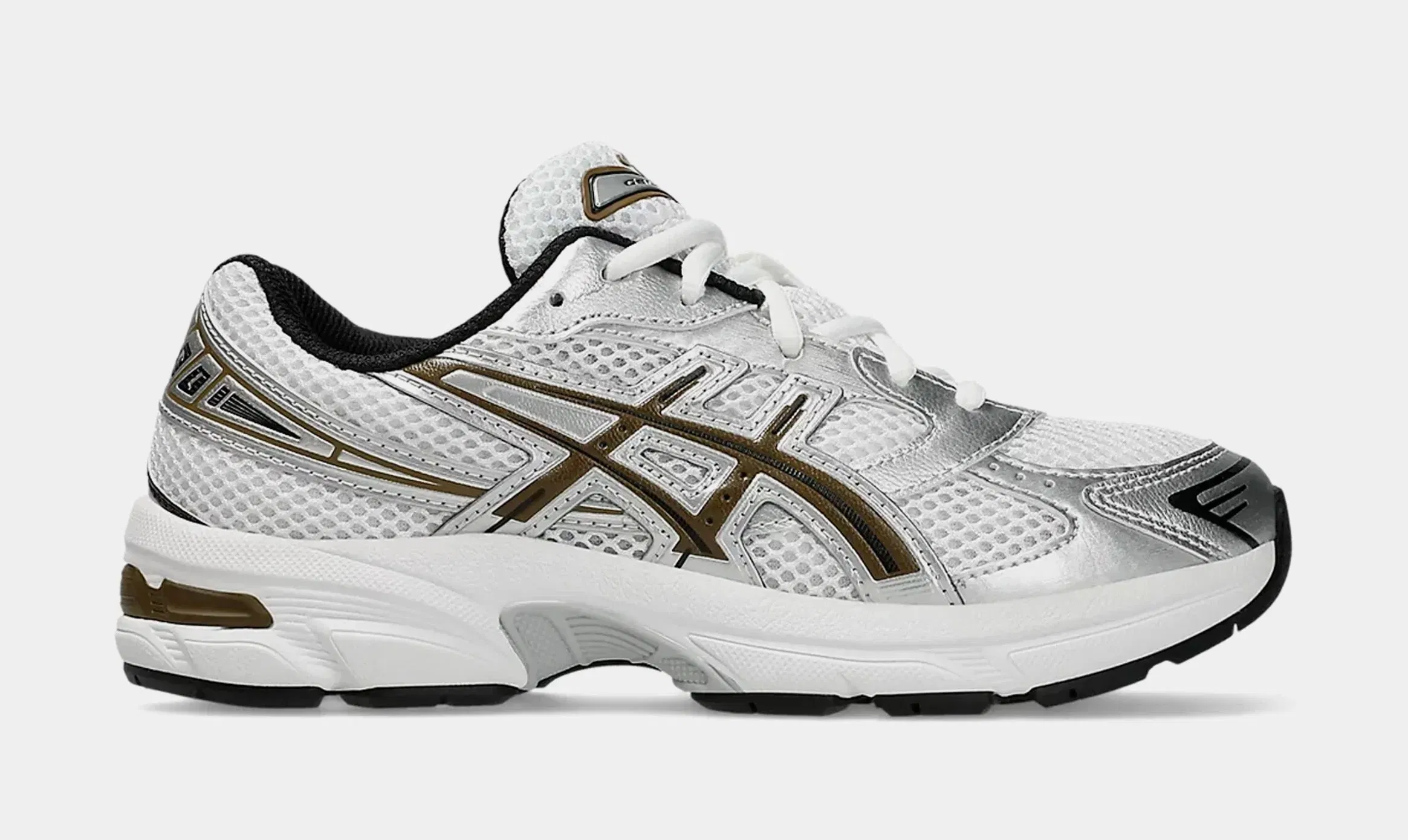 ASICS Gel 1130 Grade School Running Shoes (White/Clay Canyon)