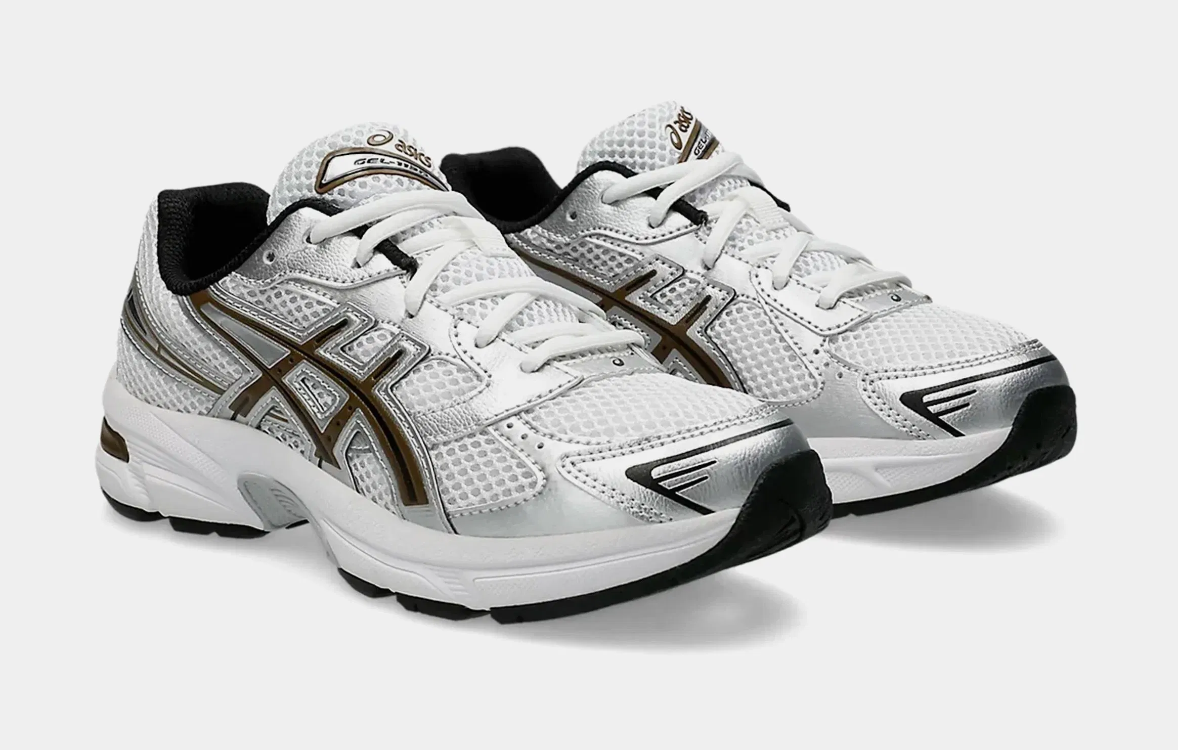 ASICS Gel 1130 Grade School Running Shoes (White/Clay Canyon)