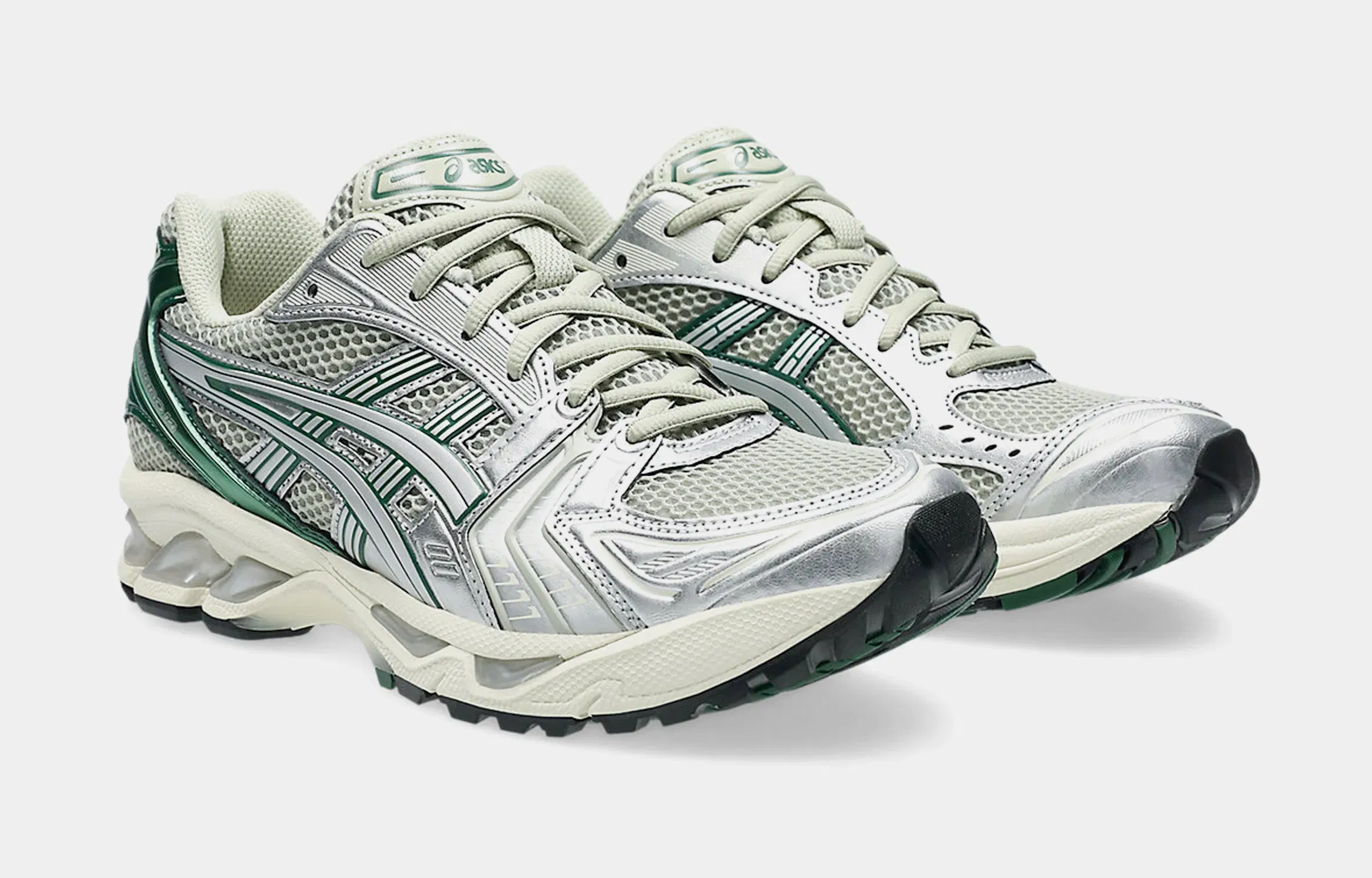ASICS Gel Kayano 14 Mens Running Shoes (Dried Leaf Green/Pure Silver)