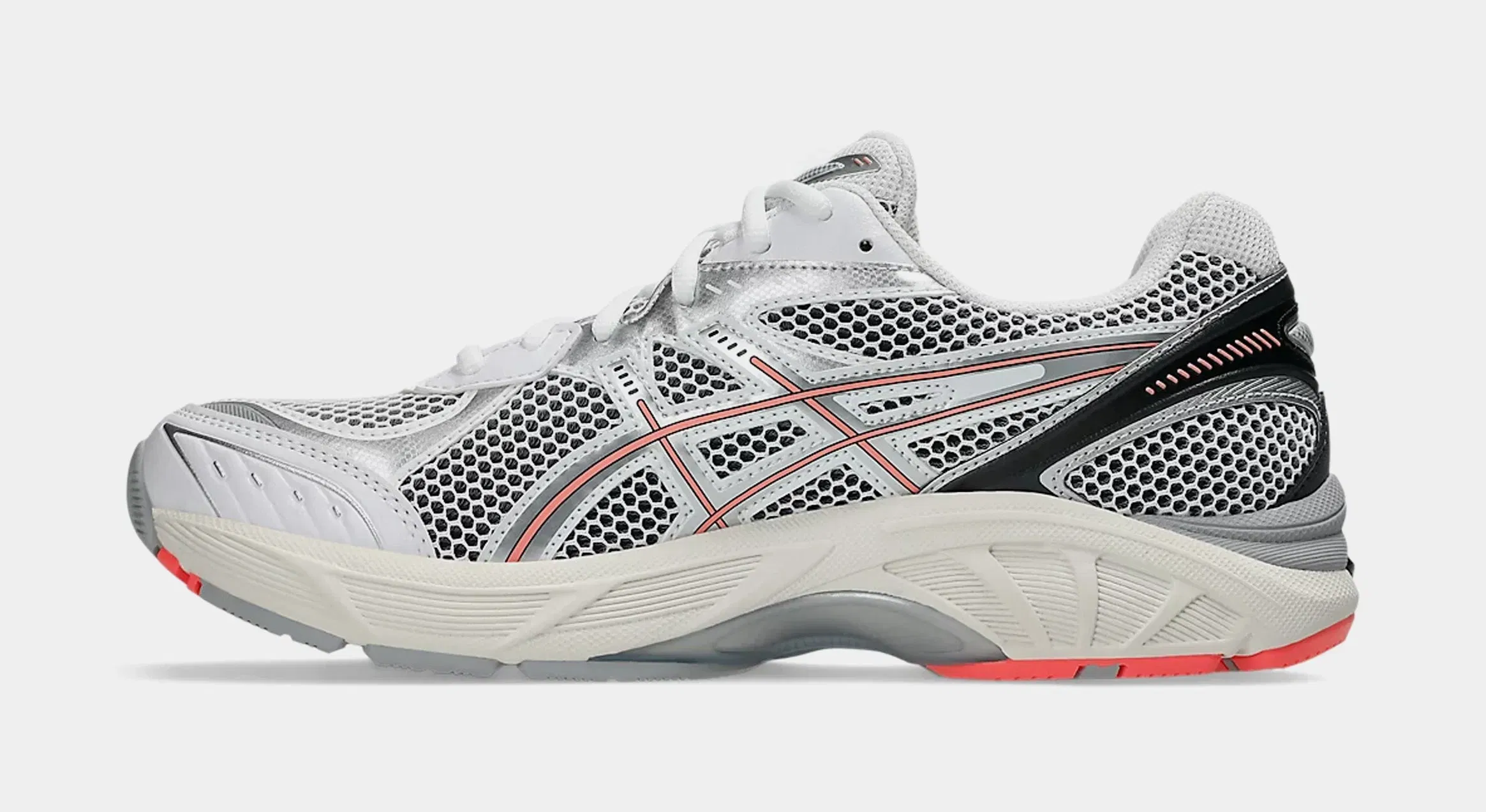 ASICS GT 2160 Mens Running Shoes (White/Sun Coral)