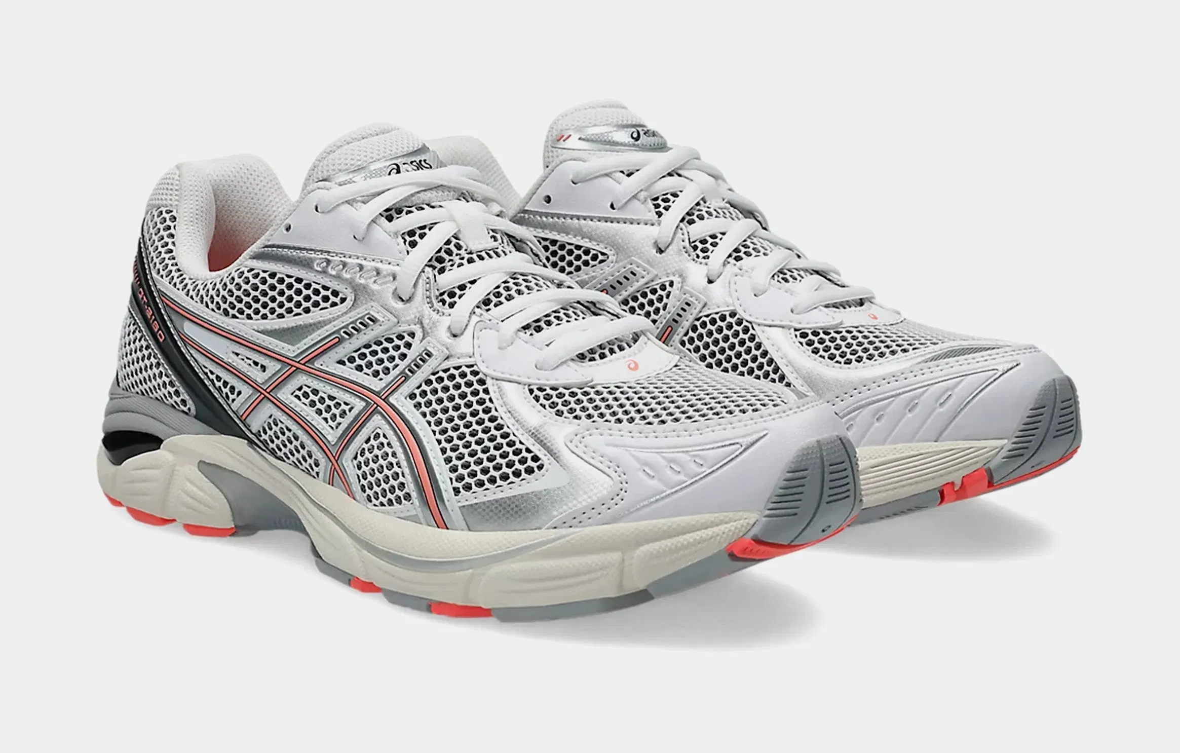 ASICS GT 2160 Mens Running Shoes (White/Sun Coral)