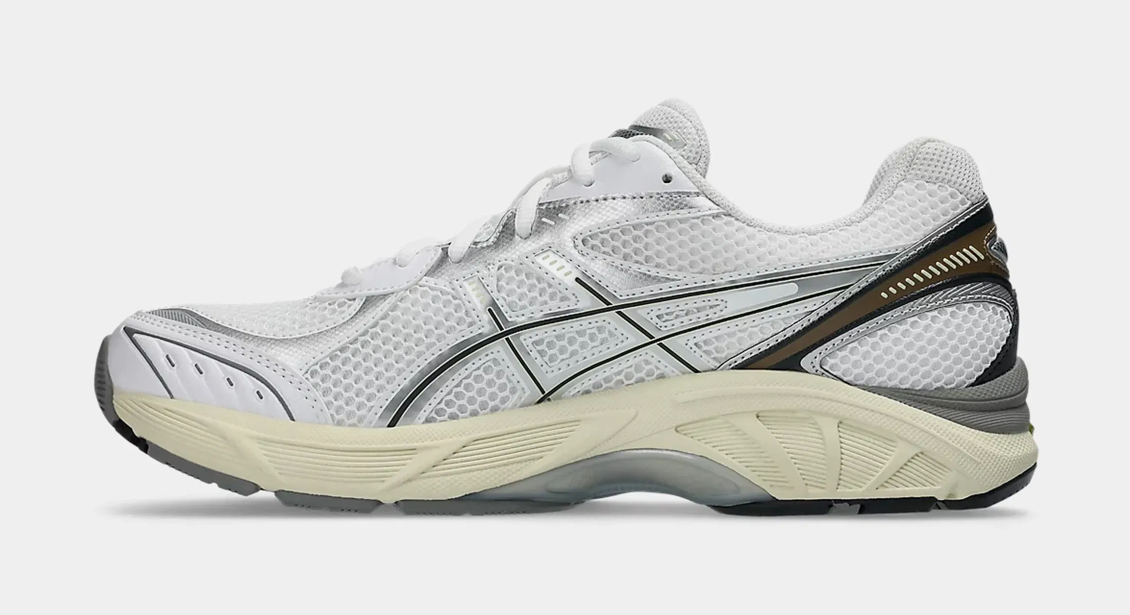 ASICS GT 2160 Mens Running Shoes (White/Soft Yellow)