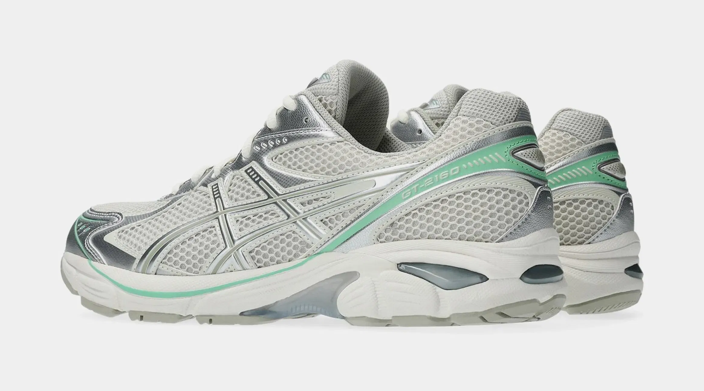 ASICS GT 2160 Womens Running Shoes (Smoke Grey/Peppermint)