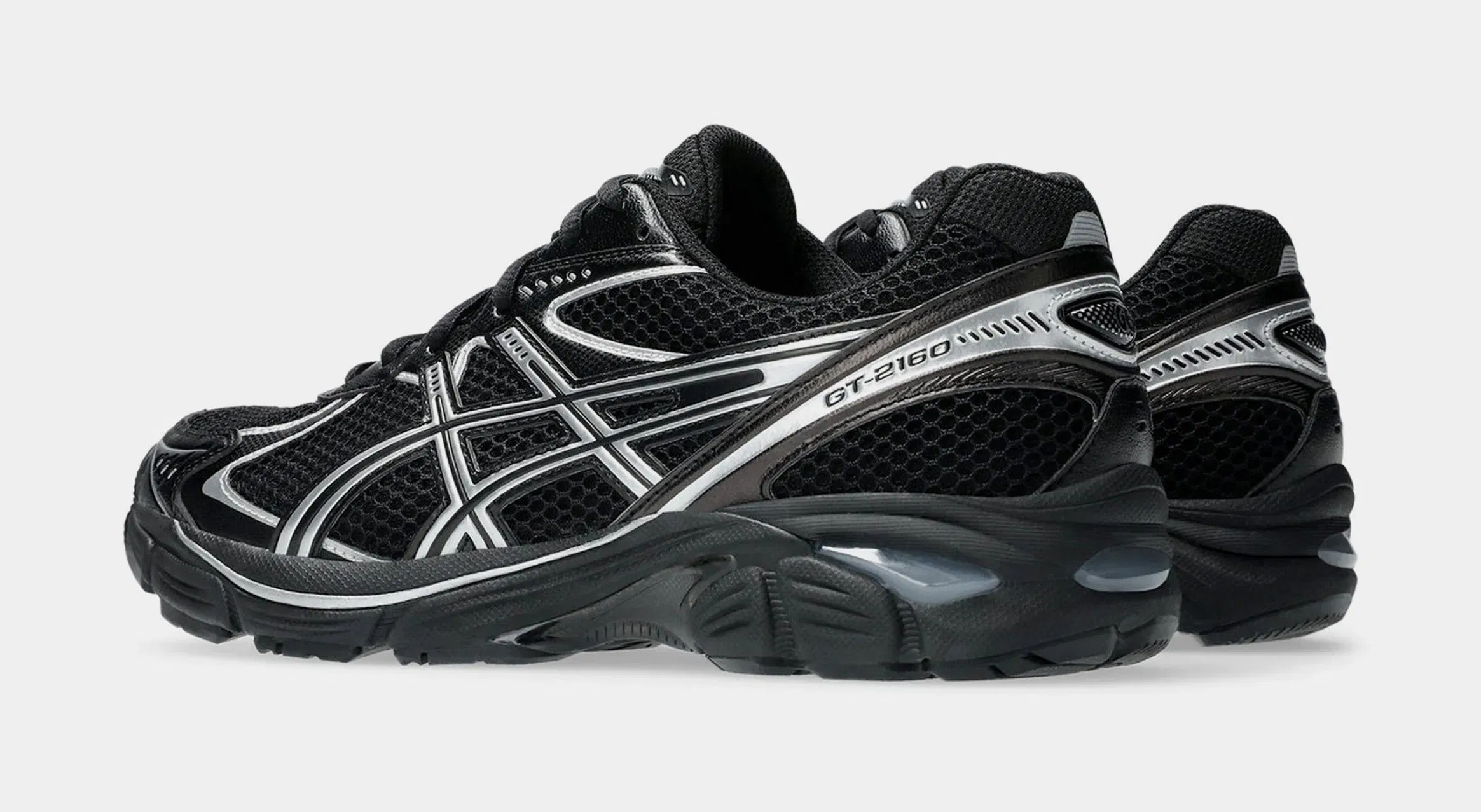 ASICS GT 2160 Mens Running Shoes (Black/Pure Silver)