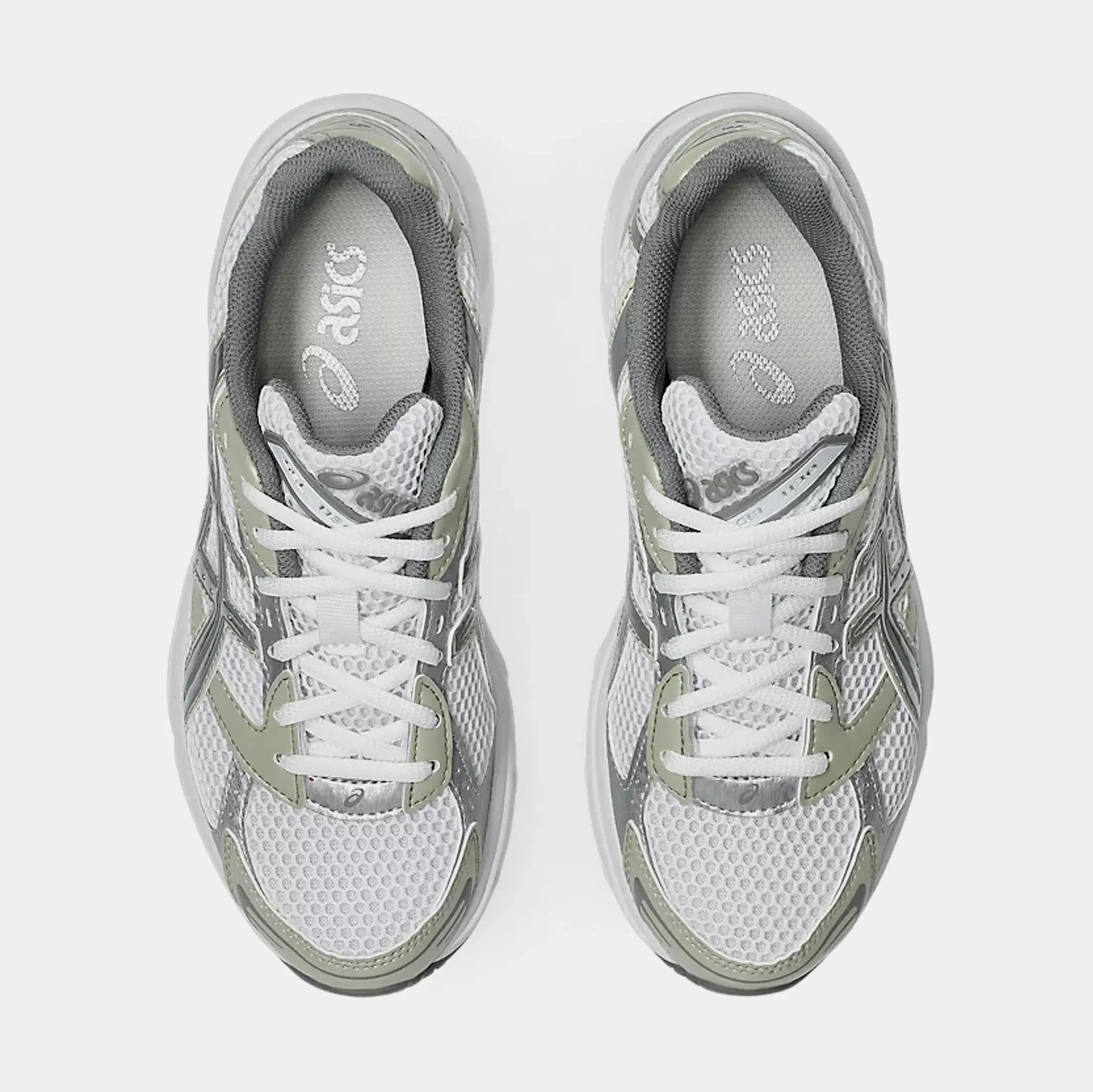 ASICS Gel 1130 Womens Running Shoes (White/Dried Leaf Green)