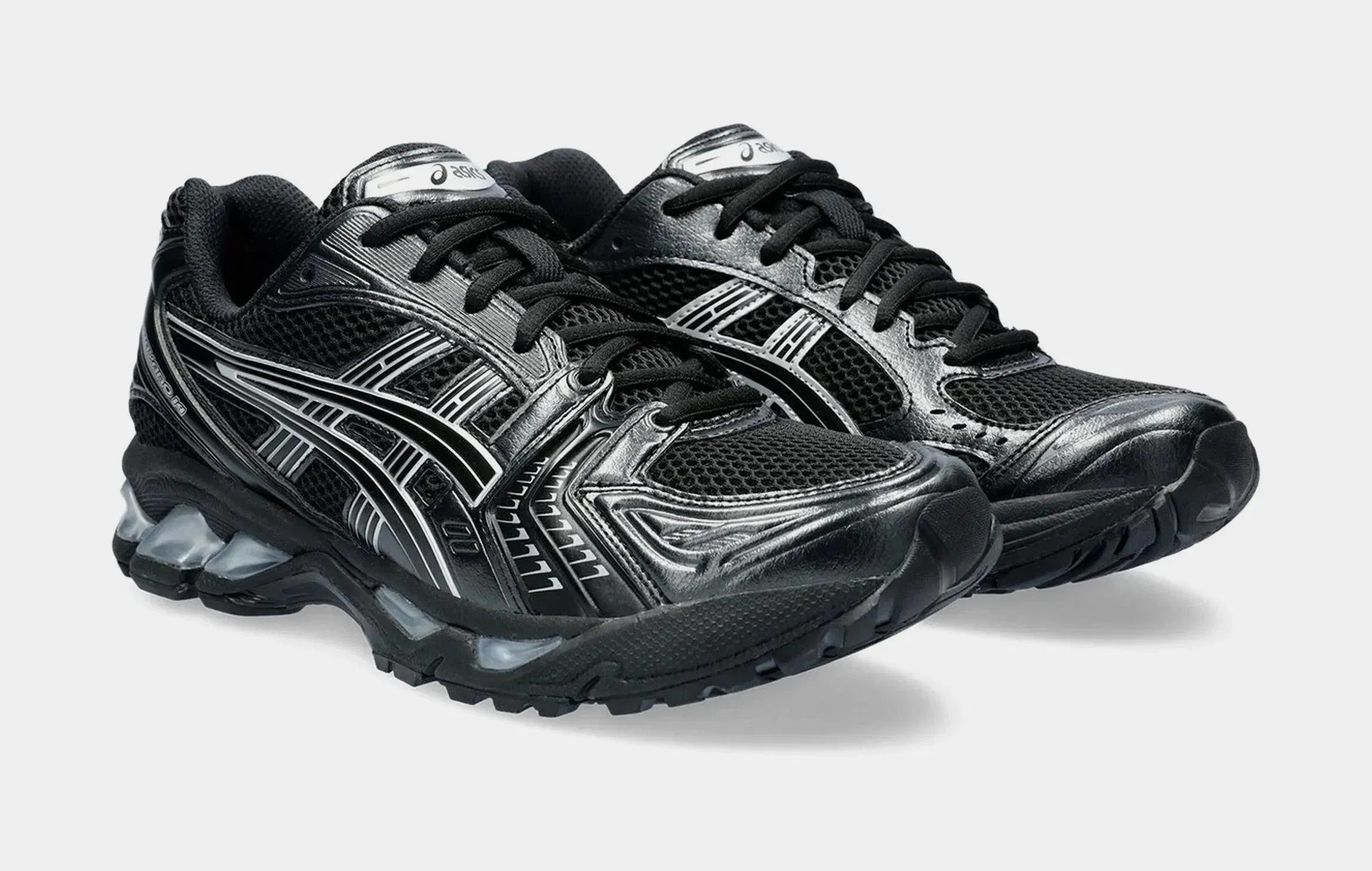 ASICS Gel Kayano 14 Mens Running Shoes (Black/Pure Silver)