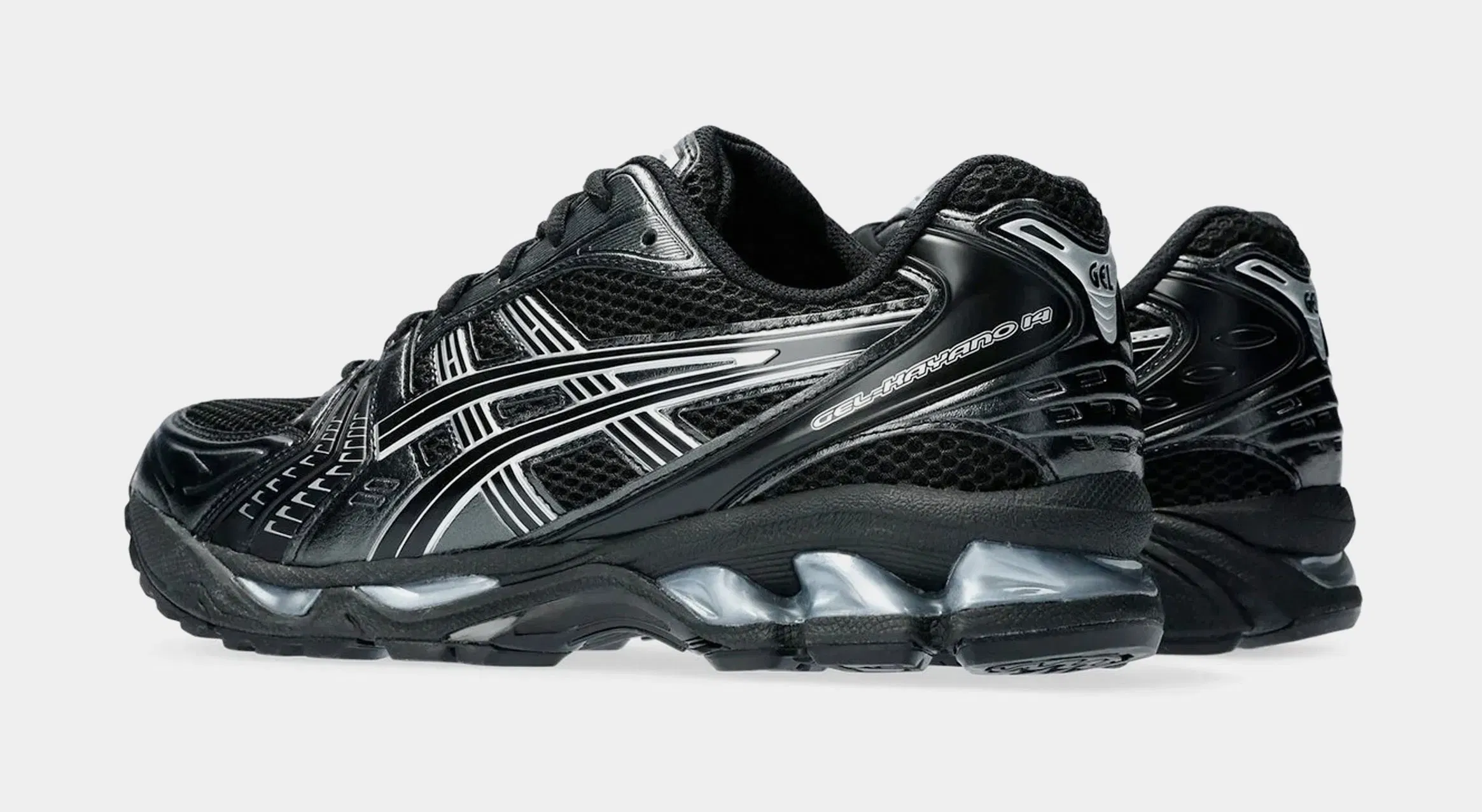 ASICS Gel Kayano 14 Mens Running Shoes (Black/Pure Silver)